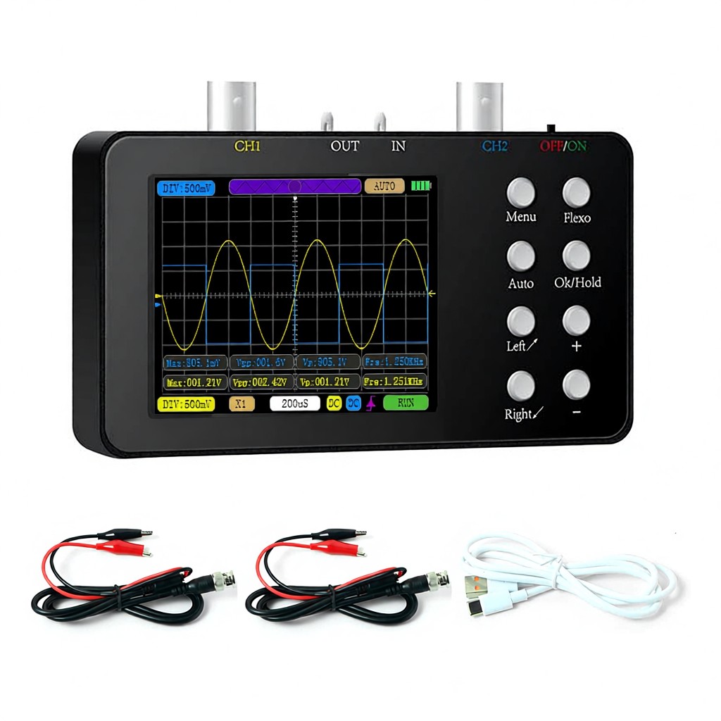 Kompaktes, Tragbares Digitaloszilloskop, 50 Mhz Abtastfrequenz, 10 Strom-analogbandbreite Für Die Reparatur Von Mobiltelefonen