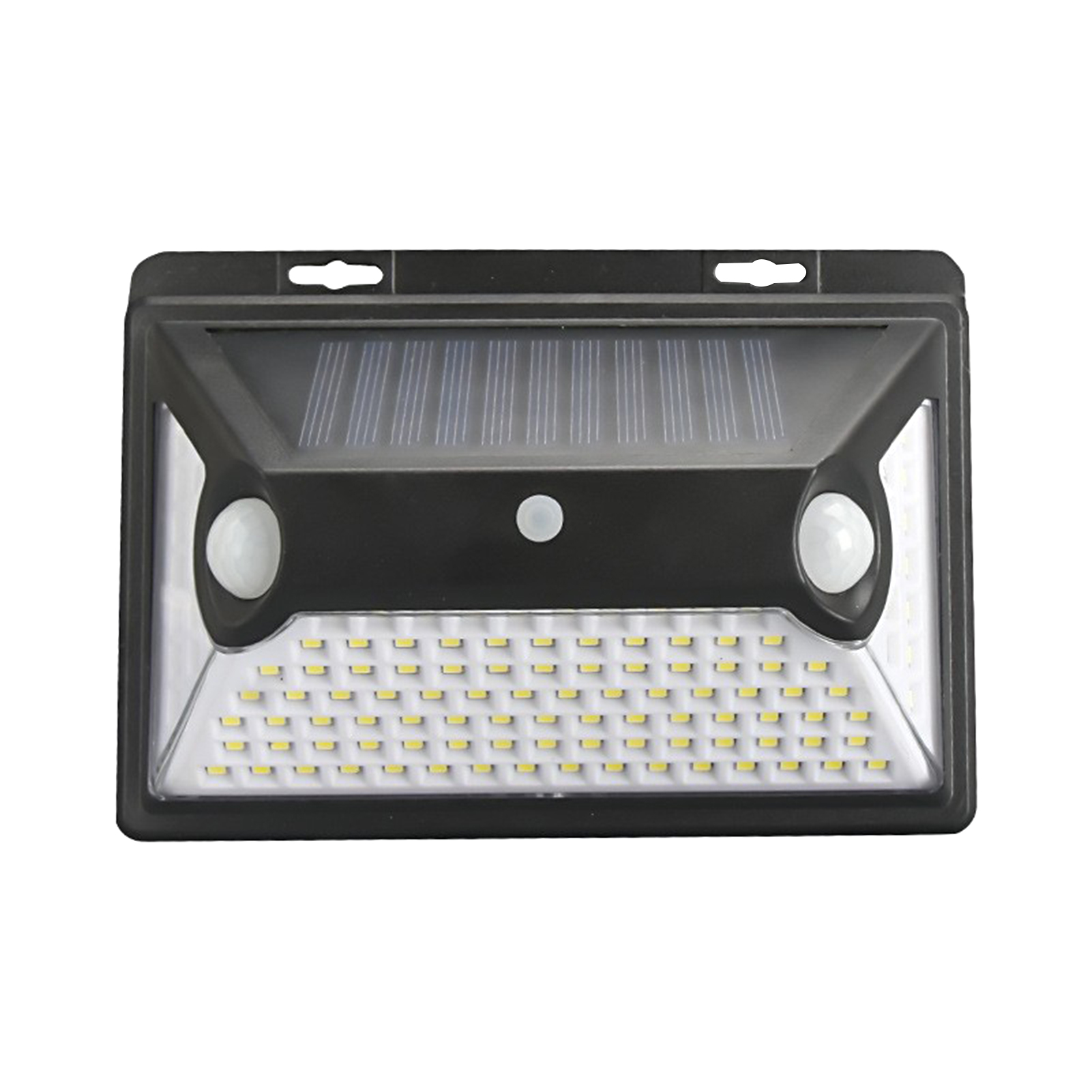 Solar-wandleuchte Mit 360°-bewegungsmelder, Schutzart Ip44, 118 Leds, Wasserdicht Für Garten, Tor, Zaun, Paneel