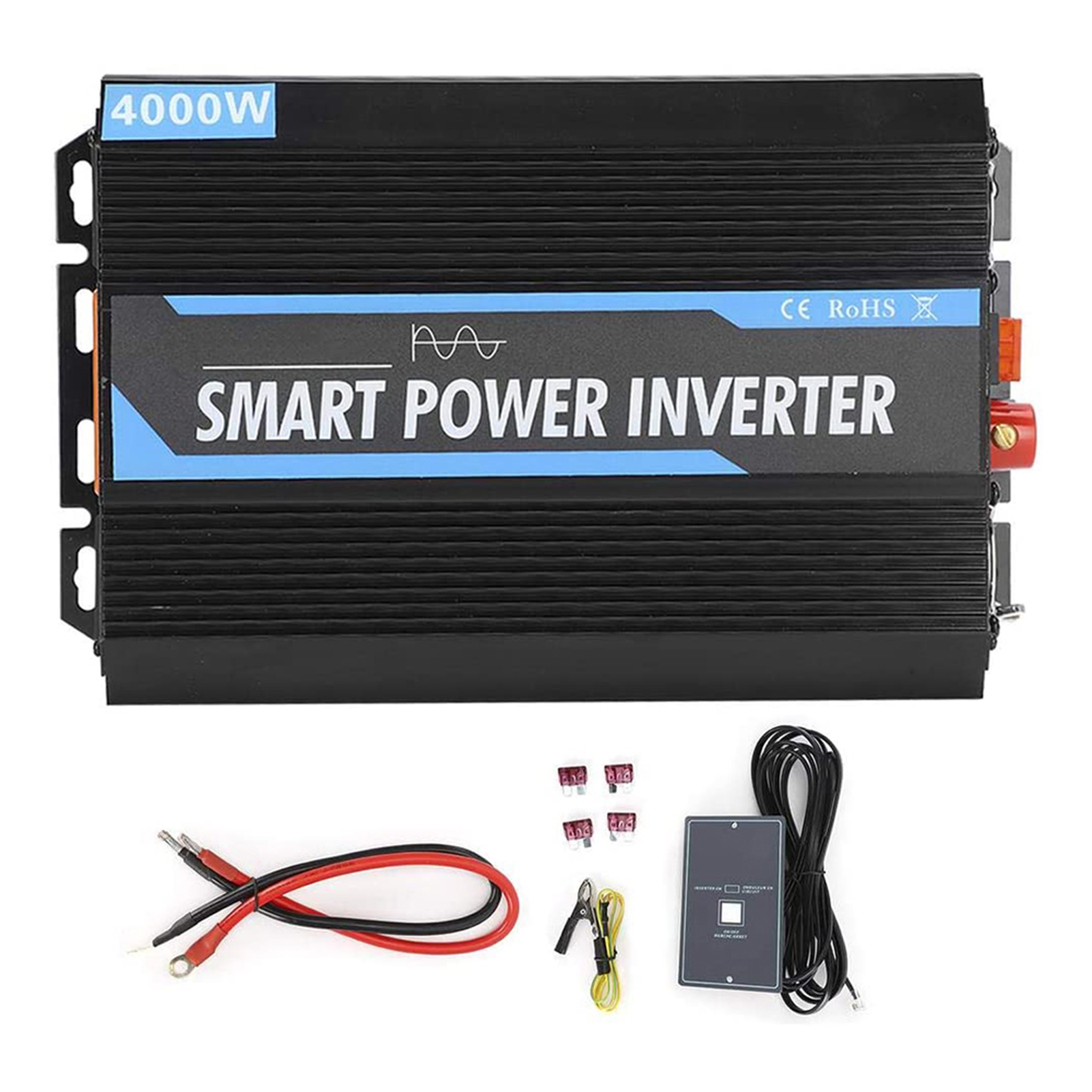 4000-w-sinus-wechselrichter 12 V Auf 220 V Mit Fernbedienung, Konverter Für Auto, Camping, Wohnwagen Und Fahrzeuginstallation