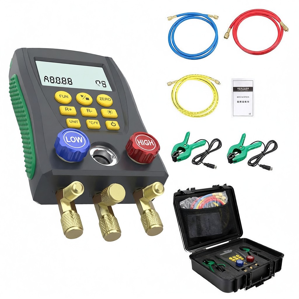 Duoyi Dy517a Digitales Manometer Für Hlk-vakuumdruck, Kältemitteldruck-/vakuummanometer, Temperaturventil Für Hlk-anlagen