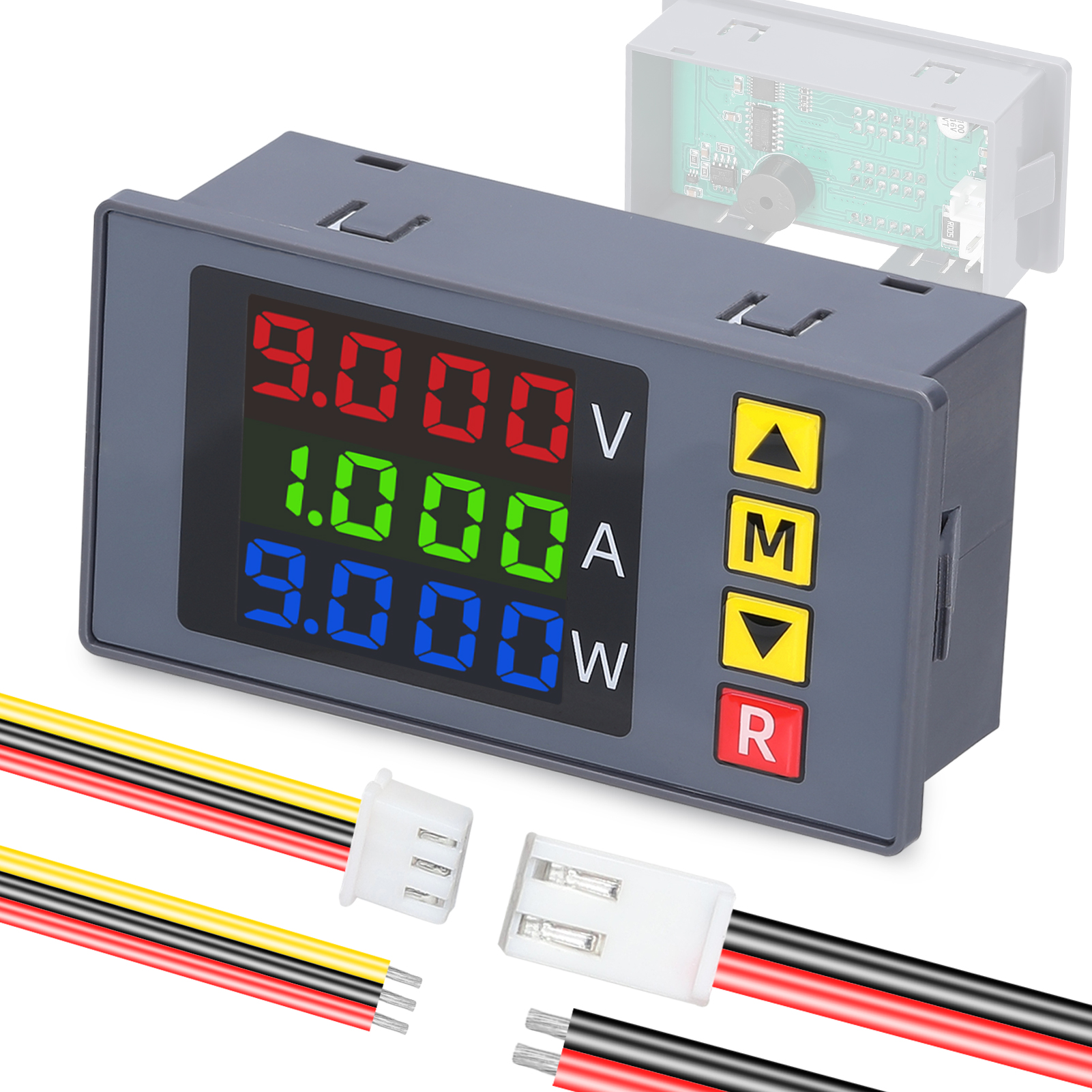 Energiezähler, Bm730 Hochpräzises Digitales Voltmeter, Amperemeter Und Wattmeter Mit Akustischem Alarm Und Rgb-schnittstelle