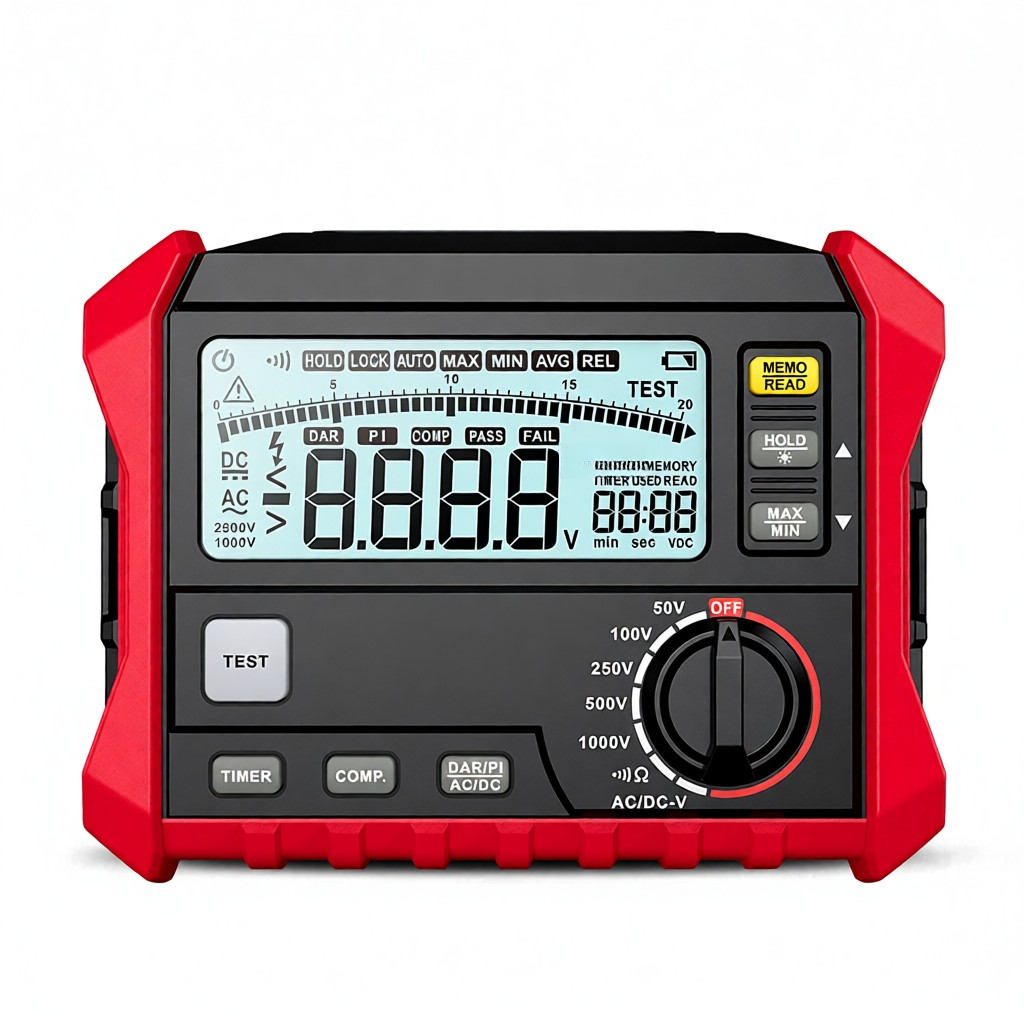 Habotest Isolationswiderstandsmessgerät, Elektrisches Megohmmeter, Hochpräzises Digitales Isolationswiderstandsmessgerät