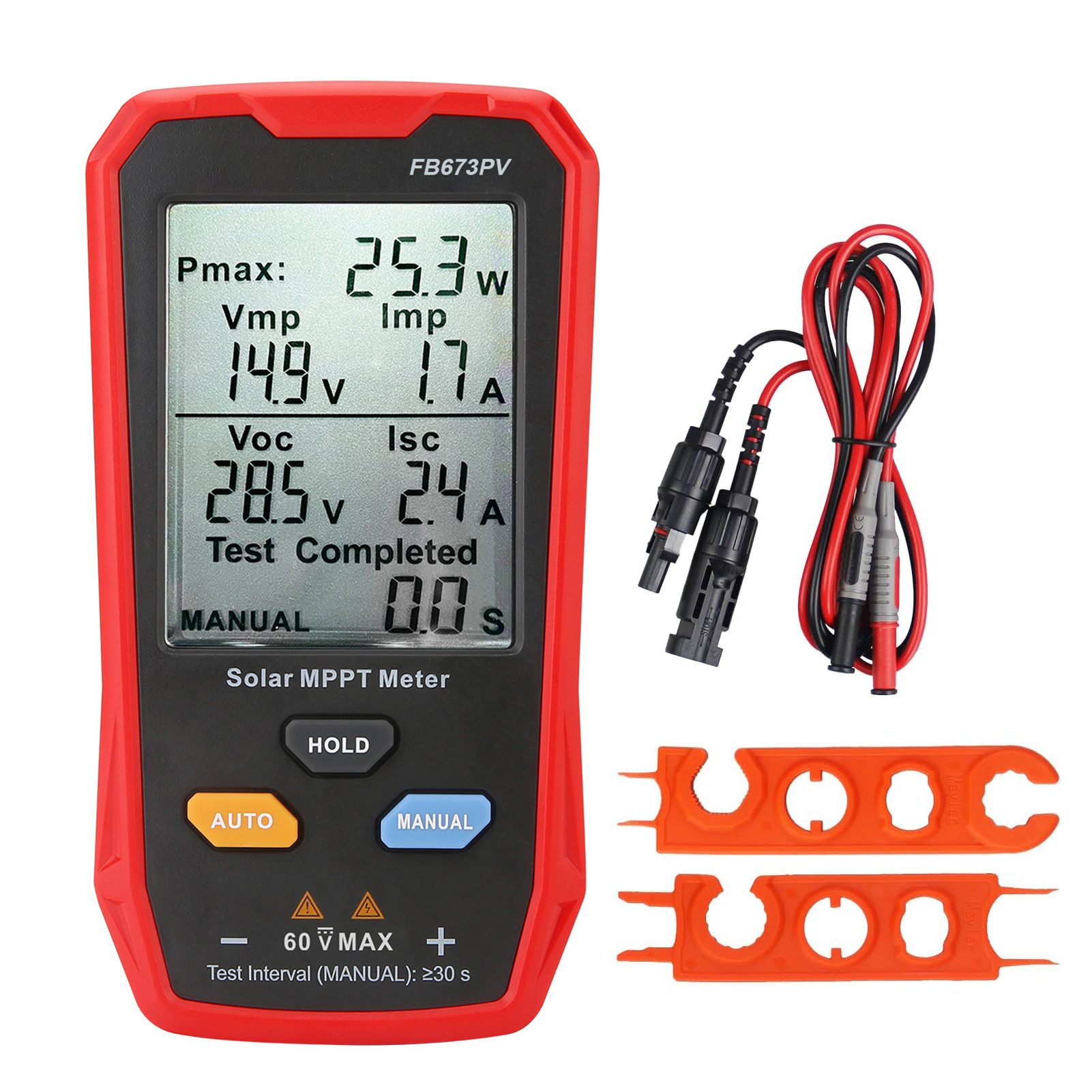Solarpanel-tester-multimeter – 800 W, Intelligentes Mppt-messgerät, Ultraklares Lcd-display, Fehlersuche Bei Leerlaufspannung