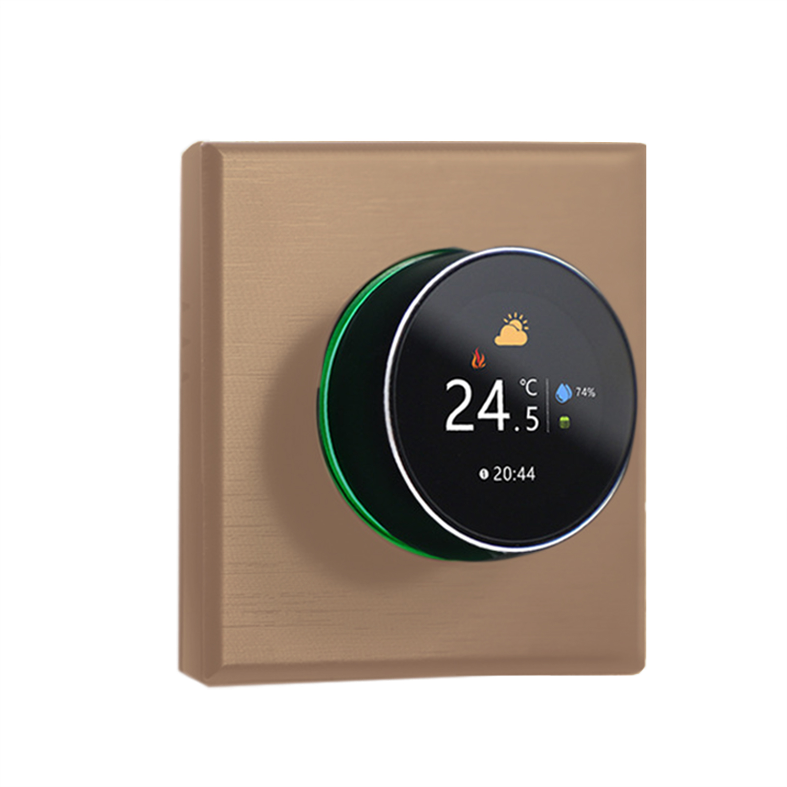 Programmierbarer Wlan-thermostat Mit Drehbarem Farbdisplay Für Gasheizkessel