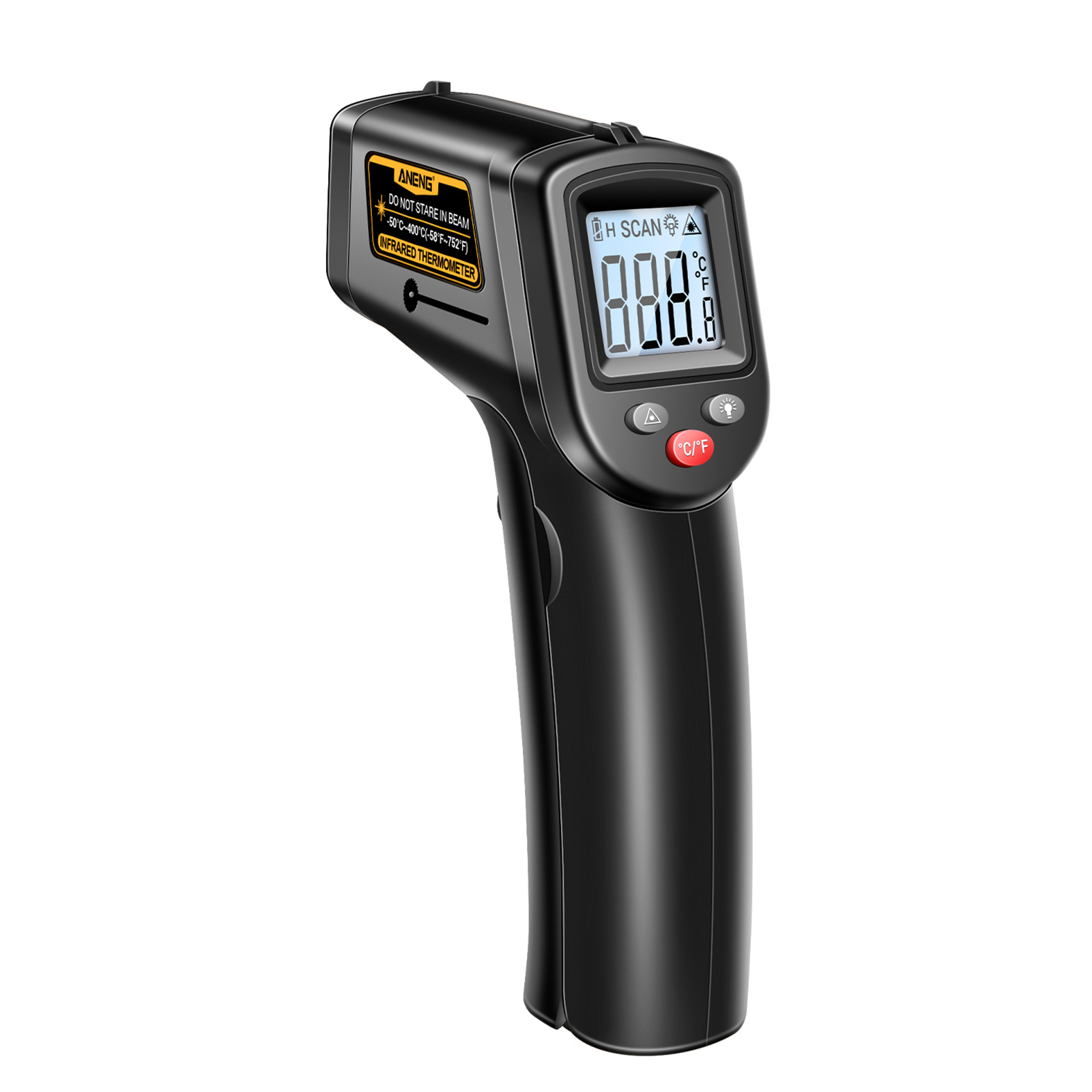 Th201 Berührungsloses Infrarot-thermometer, Temperaturbereich -50 °c Bis 400 °c, Tragbares Digitales Messgerät, Geeignet Für Küche, Kochen Und Auto