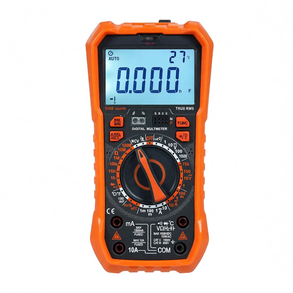 Njty T58a Digitalmultimeter, 9999 Counts, Ac/dc-multimeter, Spannungs- Und Kapazitätsmessung, Professionelles Werkzeug Für Elektriker