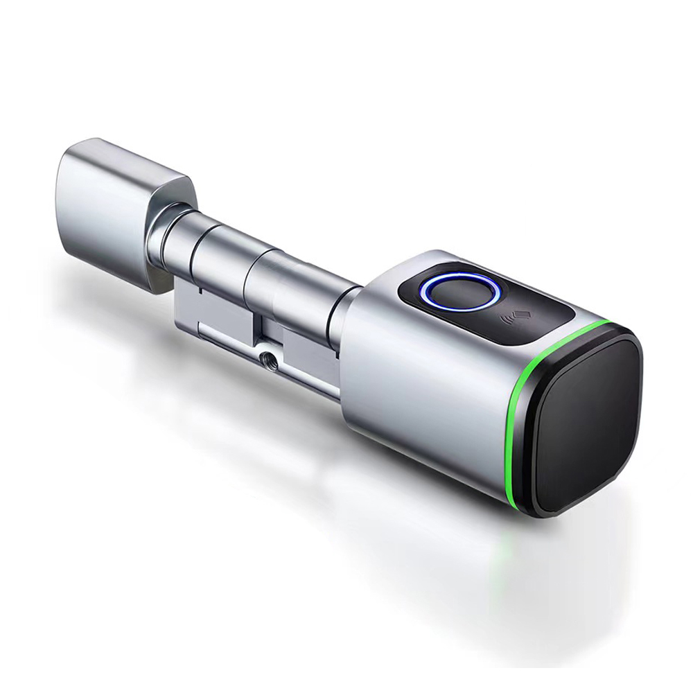 Tuya Bt Smart-türschloss Mit Fingerabdrucksensor, Elektronischem Zylinder, Schlüssellosem Entriegeln, Kompatibel