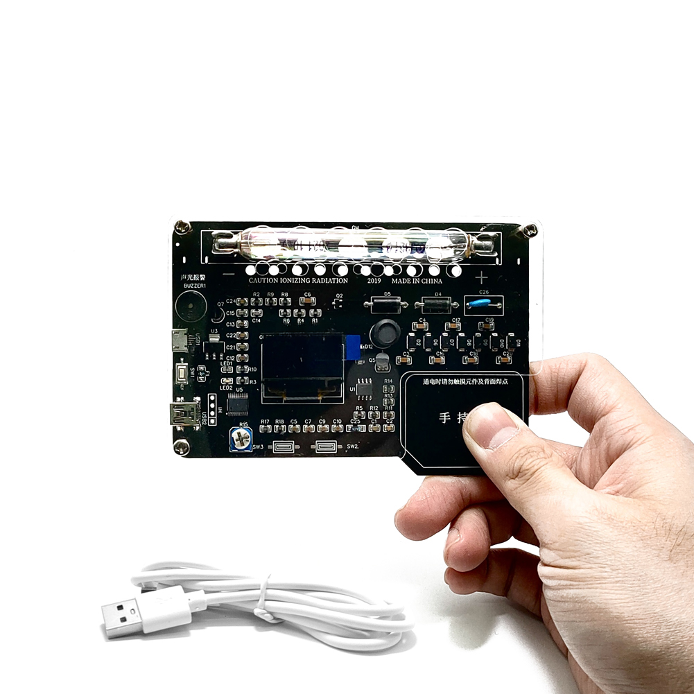 Tragbarer Und Einfach Zu Montierender Geigerzähler-bausatz, Detektor Für Nukleare Strahlung (röntgenstrahlen, Γ, Β, Jod 131) Mit Oled-bildschirm.