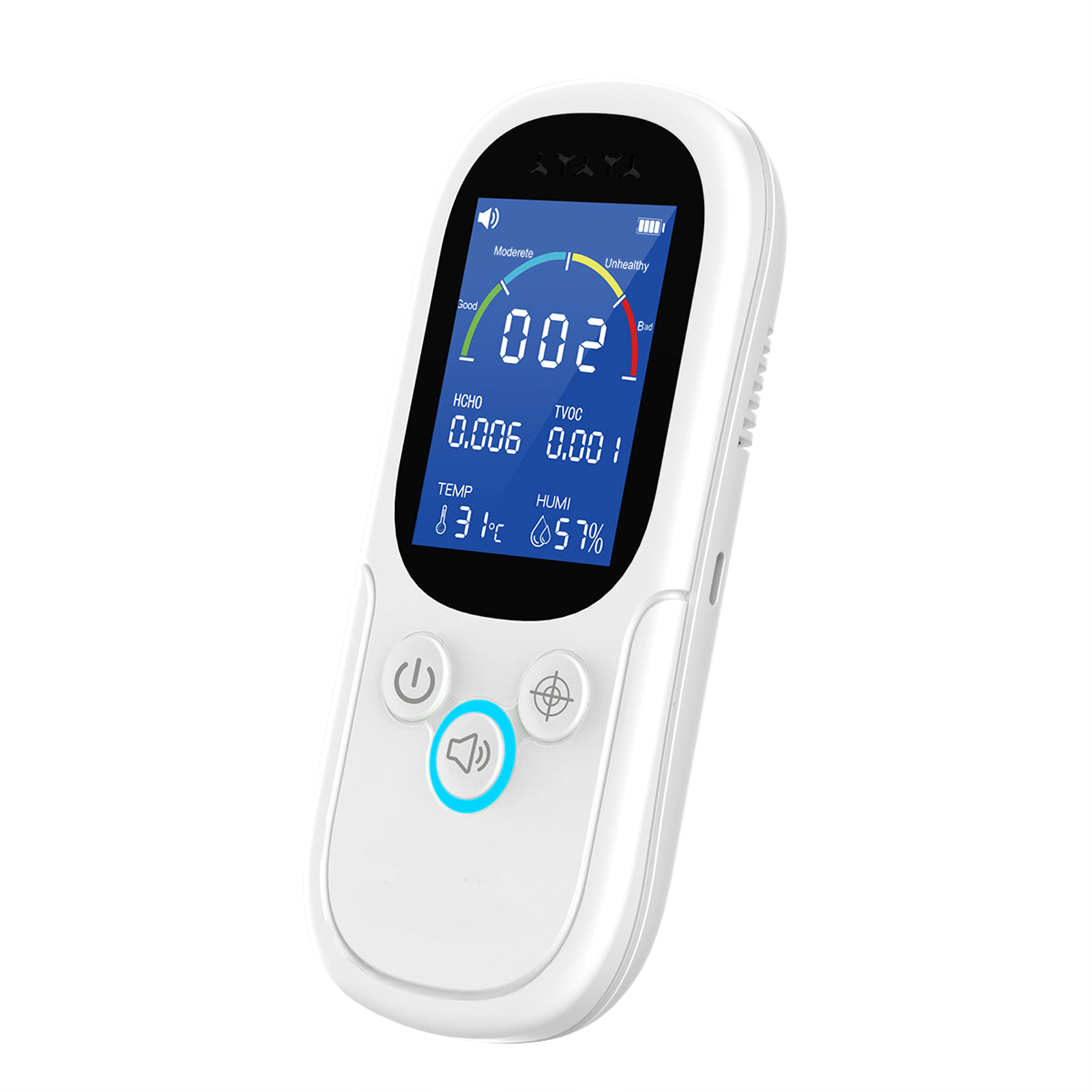 Noyafa Luftqualitätsmonitor, Thermometer, Hygrometer, Formaldehyddetektor, Multifunktionales Tvoc-testgerät