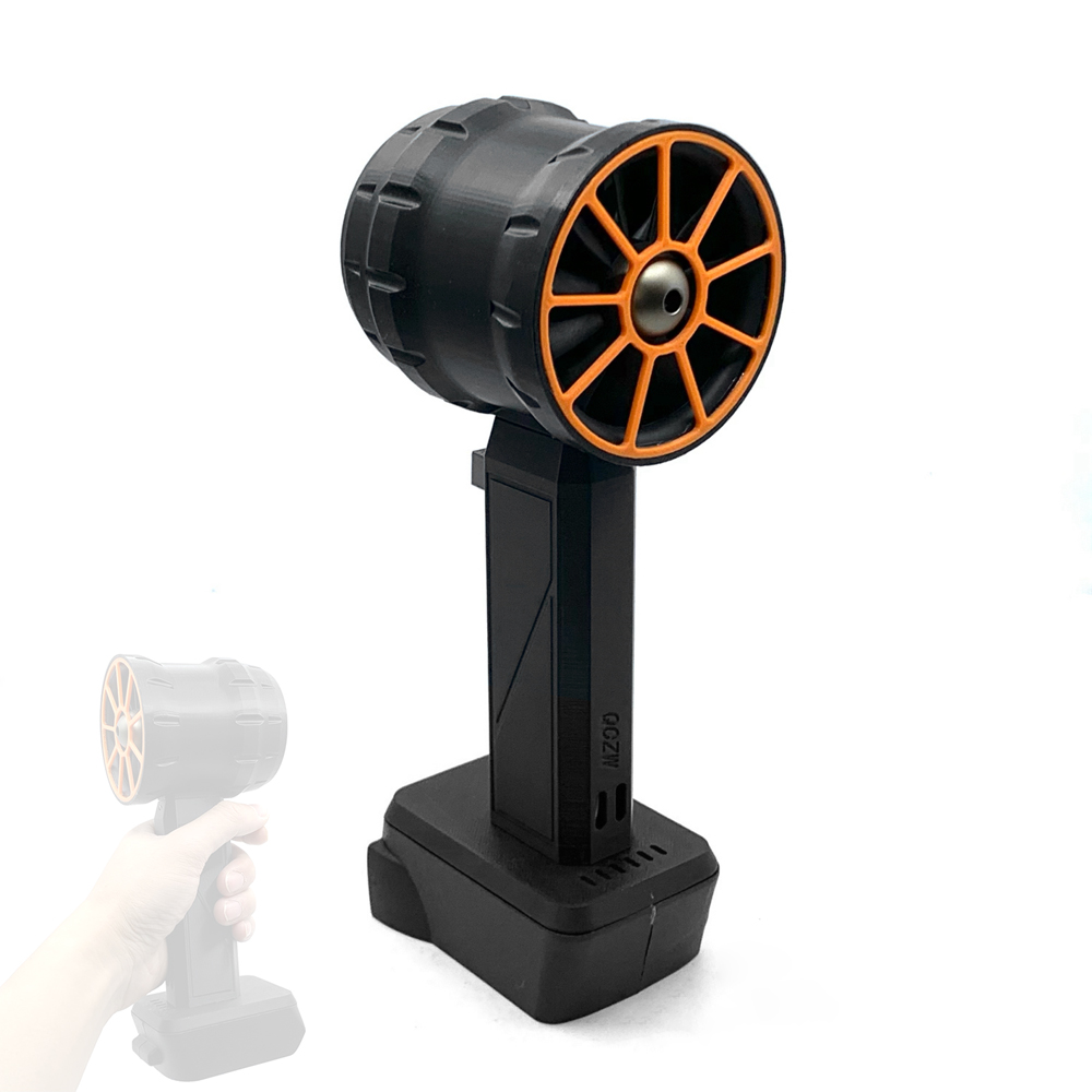 Handgeführter Strahlventilator Mit 64-mm-bürstenlosmotor, 2200 G Schubkraft, Für Autowaschanlagen, Hochleistungsgebläse, Reinigungsgerät, Tastaturanschluss, 18 V/21 V