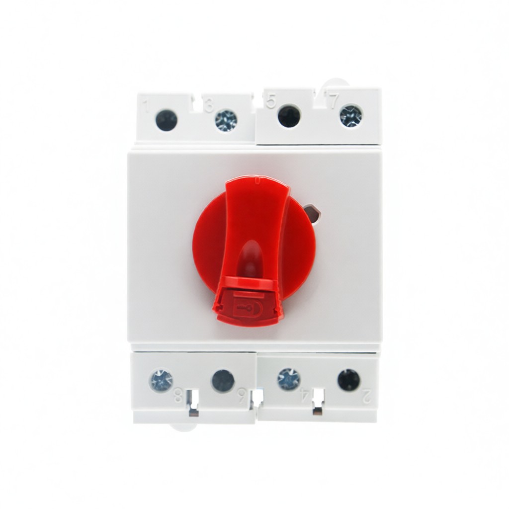4-poliger Pv-dc-solartrennschalter Mit Drehknopf Und 90°-drehgriff