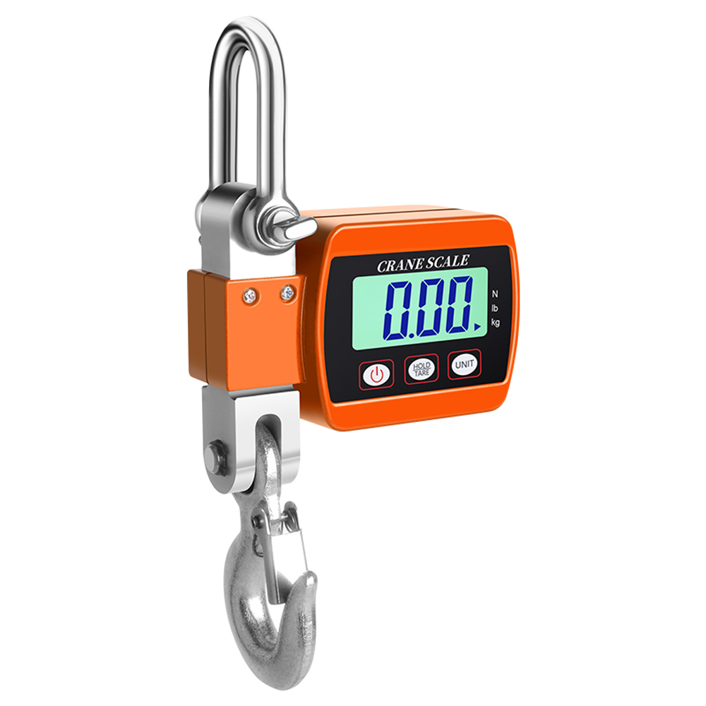 Digitale Hakenwaage Bis 500 Kg, Hintergrundbeleuchtetes Lcd-display, Hängewaage Für Baustellen