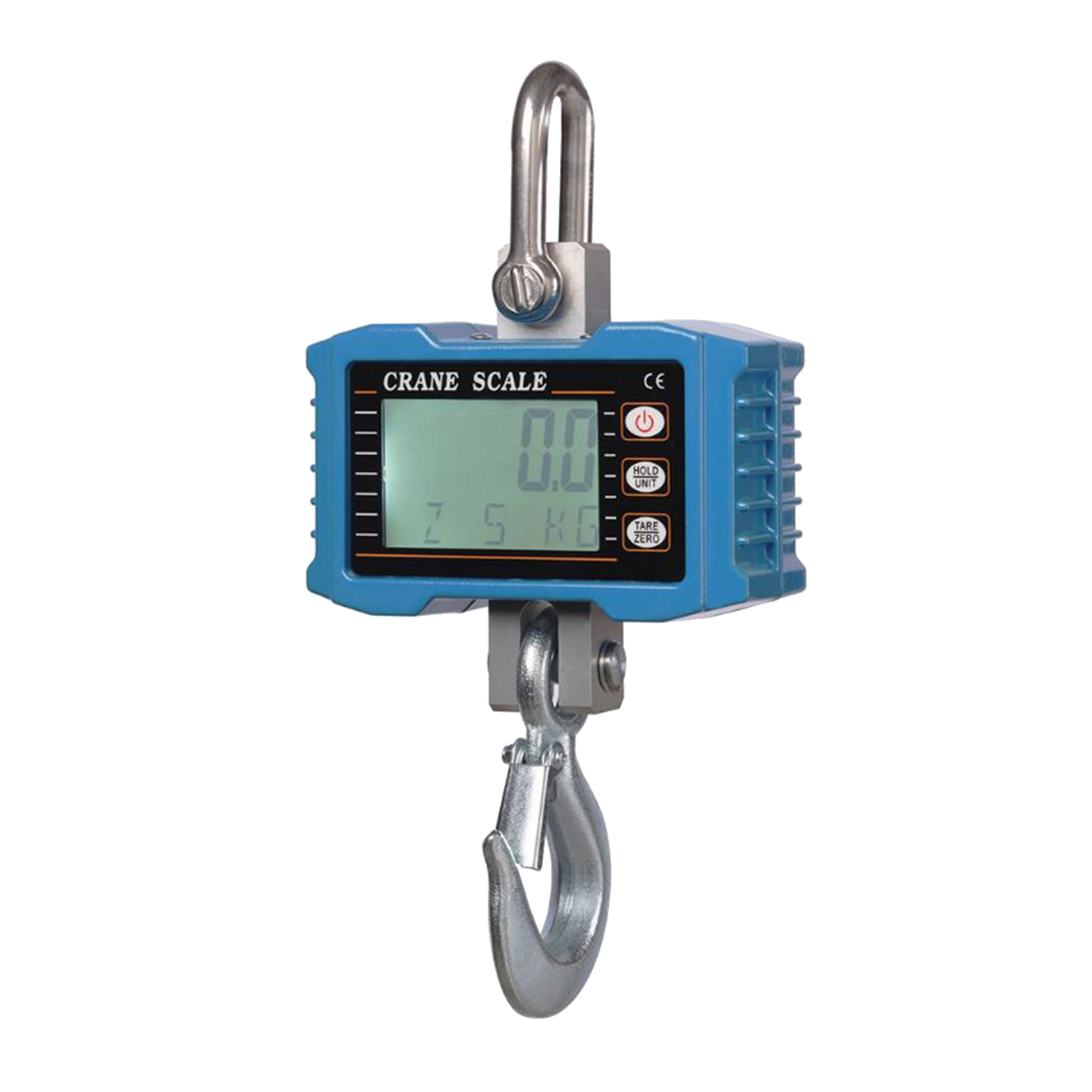 Digitale Hängewaage 1000 Kg / 2204 Lbs, Robuste, Tragbare Waage, Hintergrundbeleuchtetes Lcd-display, Einheitenumschaltung, Datenspeicher, Tara-funktion, Nullstellung