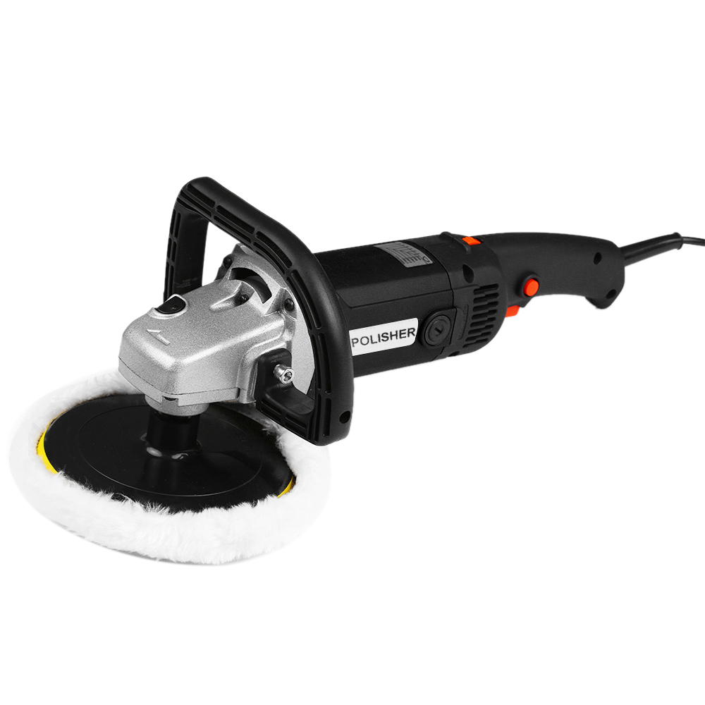Elektrische Poliermaschine, 1400 W, M14 180 Mm Handpoliermaschine, Variable Drehzahl, Schwarz, Für Autolackpflege, Marmorfliesen, Eu-stecker