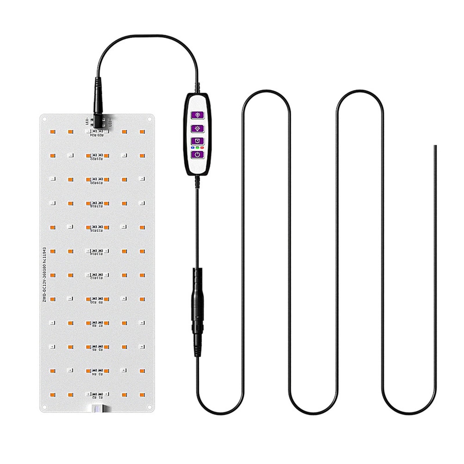 144-led-pflanzenlampenpanel, 200 G Vollspektrum, 12 V, Für Die Anzucht Von Samen In Innenräumen
