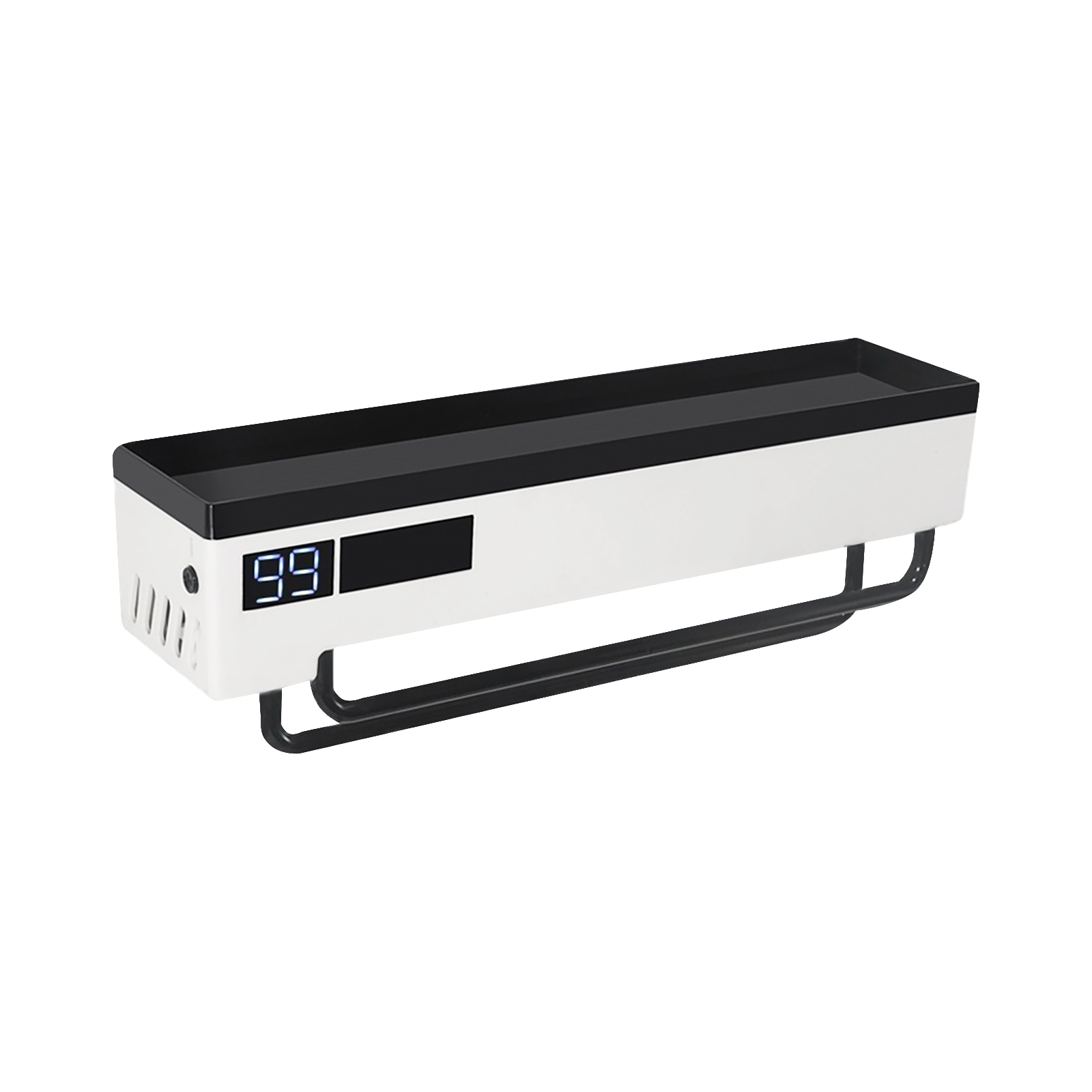 Wandmontierter Uv-zahnbürstenhalter Mit Ablage, Desinfektionsmittel Beseitigt 99,9 % Der Bakterien, Kabelloser 1200-mah-föhn, Ständer
