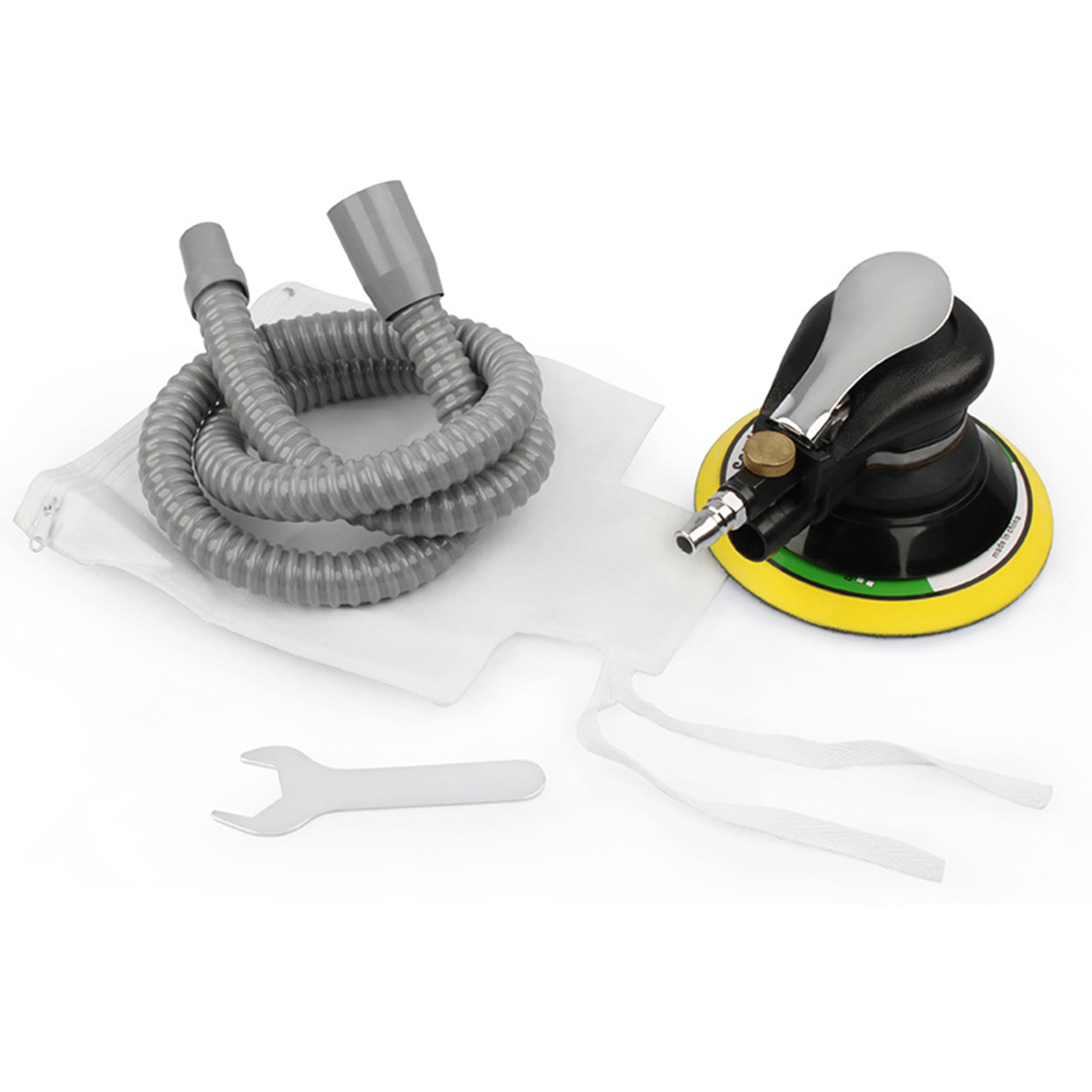 Hochleistungs-exzenterschleifer Mit 6 Zoll Durchmesser, Inklusive Schlauch Und Staubbeutel, Zum Polieren, Schleifen Und Polieren Von Autos, Metallen Und Holz.