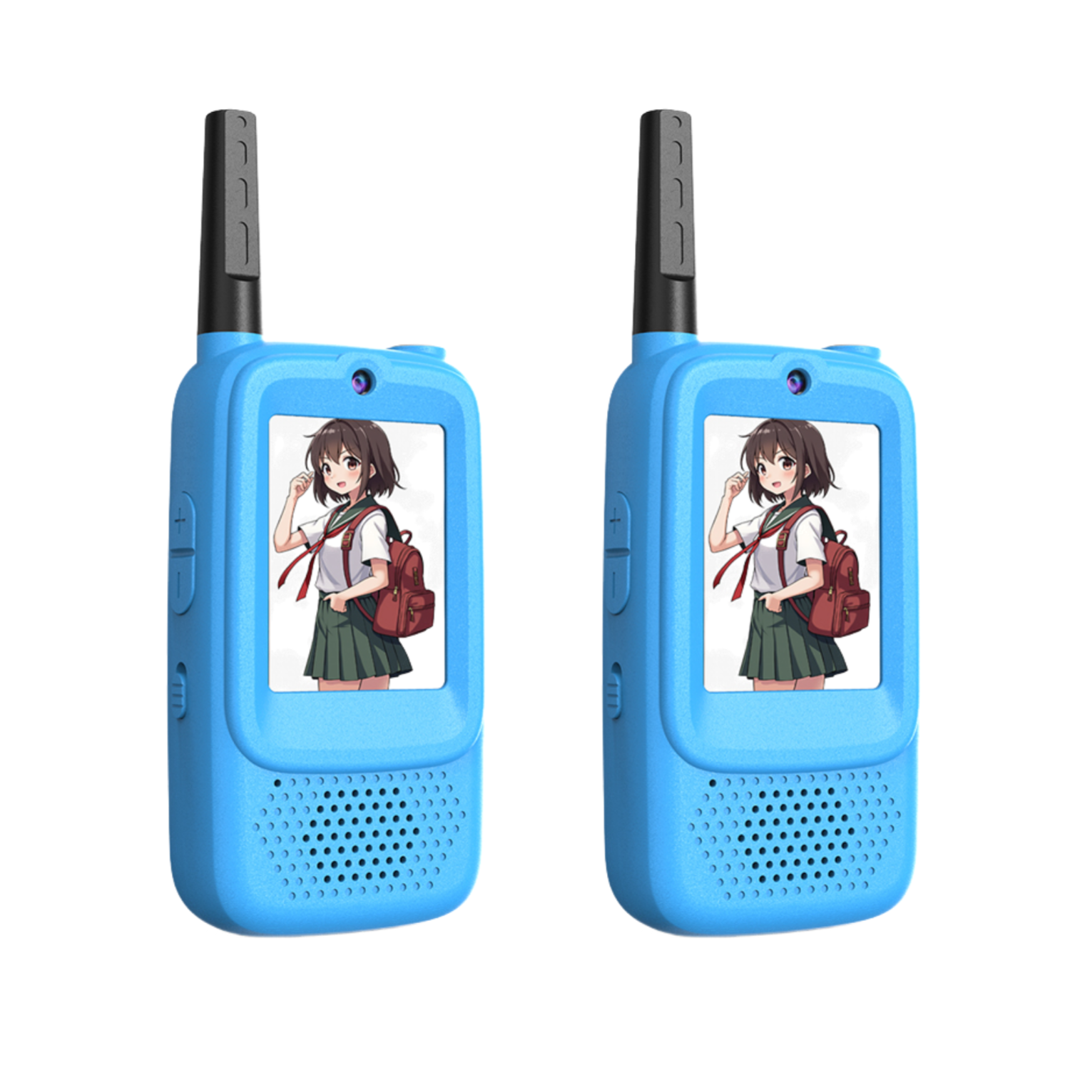 Kinder-walkie-talkie Mit Hd-videokamera, Ohne Wlan, Usb-c-aufladbar, Roboterstimme Für Outdoor-spiele