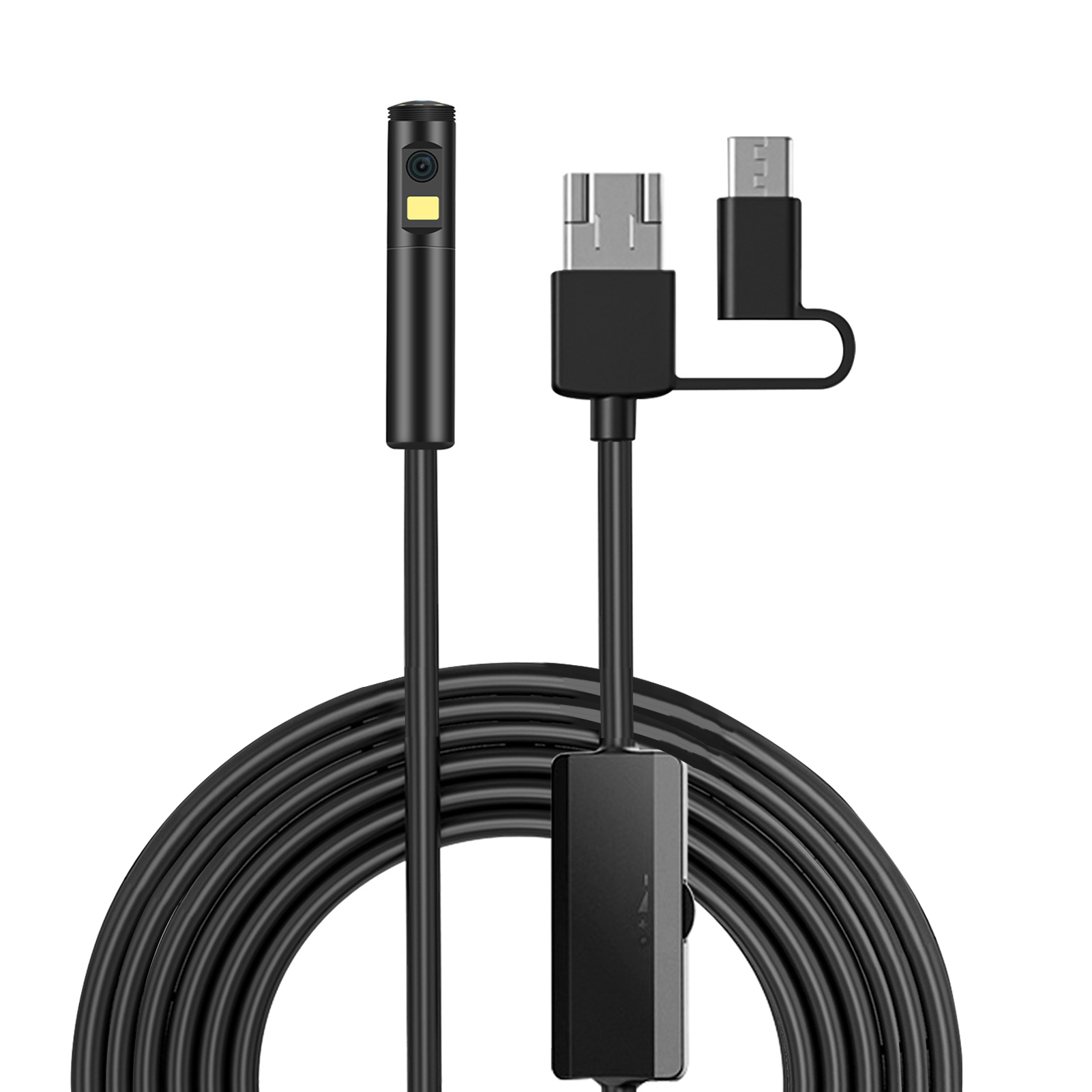 3-in-1-industrie-endoskopkamera, Austauschbare Typ-c-/android-/usb-schnittstelle, 9 Einstellbare Leds, 8-mm-objektiv, 1960 X 1080, Ip68