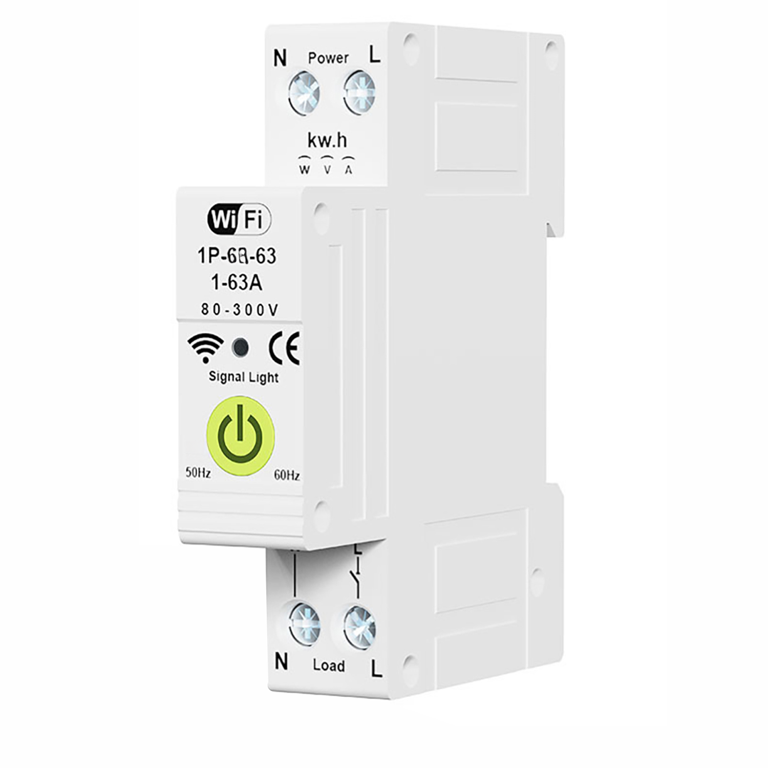 Tuya Smart Wifi-leistungsschalter Mit Ein-/ausschalttimer, Automatischer Rückstellung Des Energiezählers, Überspannungsschutz Und