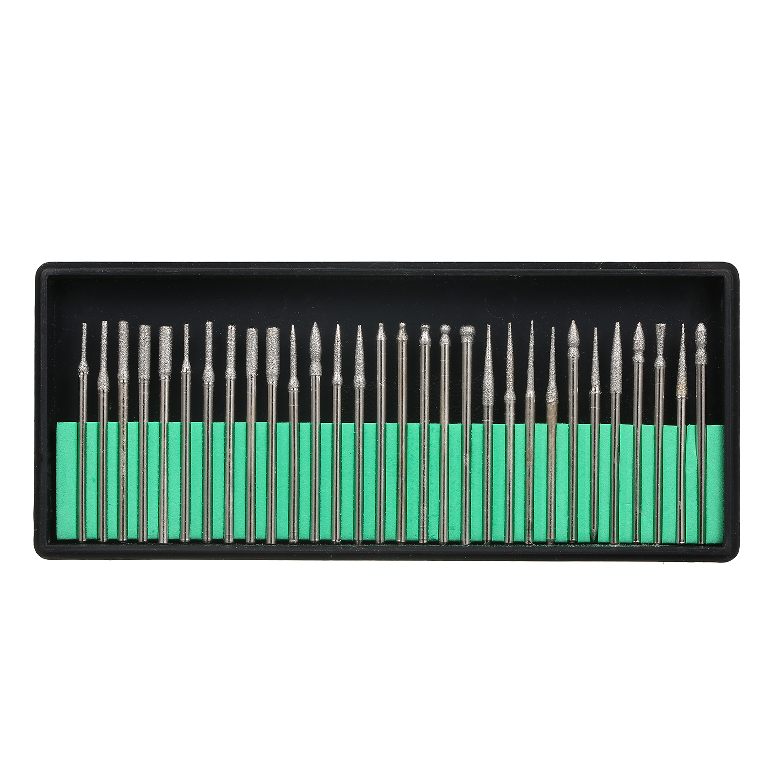 30-teiliges Rotationsfräser-set, 3 Mm Schaft, Diamantbeschichtet Zum Bohren Und Gravieren Von Glas, Stein Und Keramik, Handwerker-set