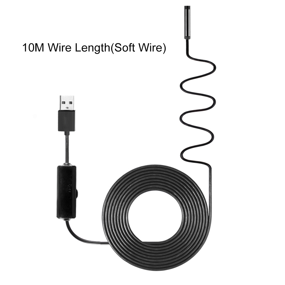 Industrielles Inspektionsendoskop Ip67 Mit 8 Leds, Usb, 1280x960 Pixel, 10 M Flexiblem Kabel, 8 Mm Durchmesser, Für Die Automobilindustrie Und