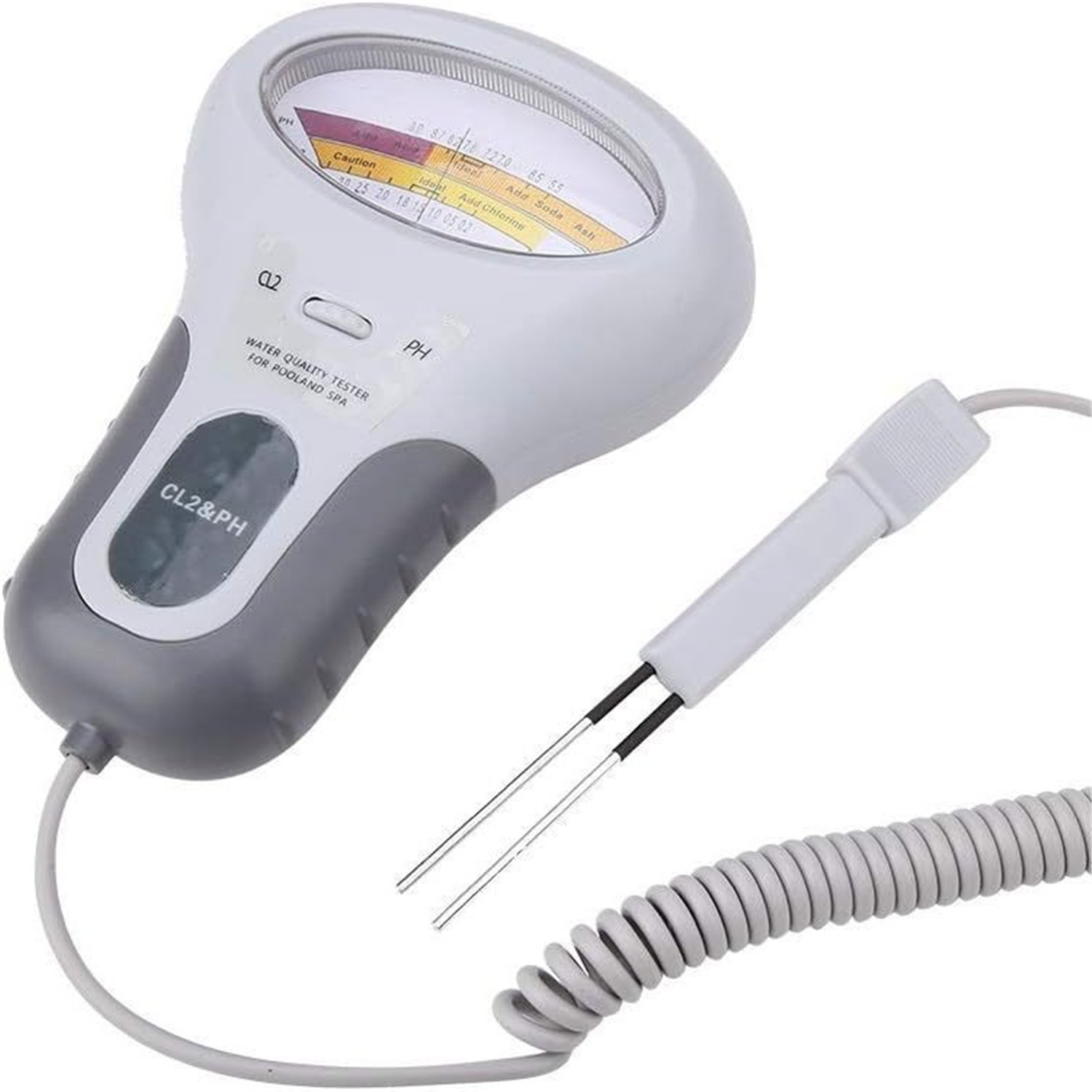 Digitales, Tragbares 2-in-1-wasserqualitätsmessgerät, Misst Ph-wert Und Chlorgehalt (cl2) Für Schwimmbäder Und Whirlpools, Analysiert Trinkwasser