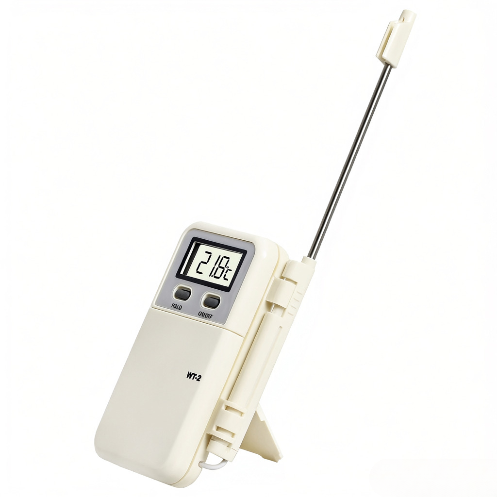 Digitales Lebensmittelthermometer Mit Flexibler Sonde -50 °c Bis 300 °c Für Fleisch, Fisch Und Grillgut