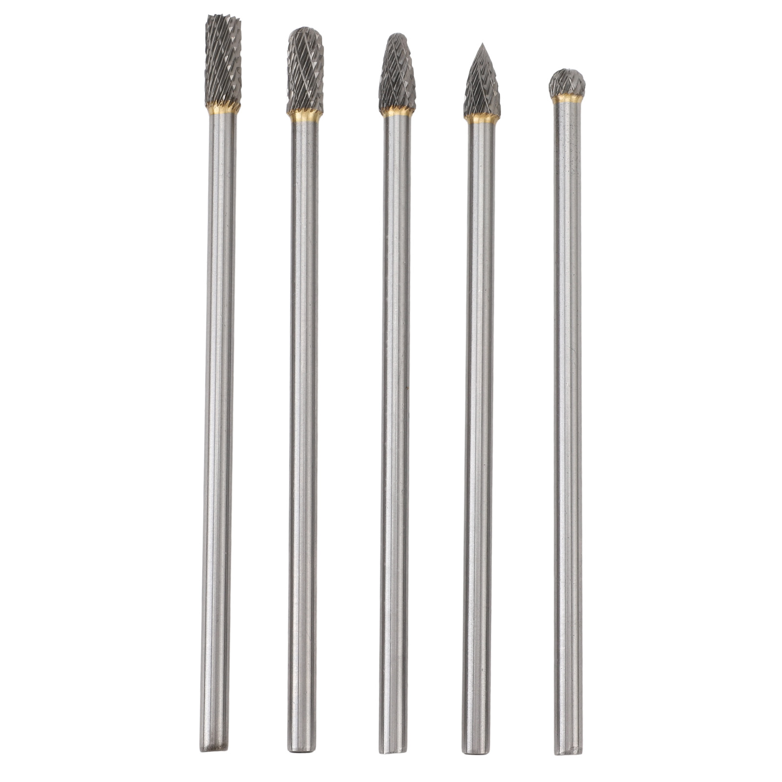 5 Hartmetall-fräser Für Rotationswerkzeuge, 150 Mm Schaftlänge, Doppelkorn, Zum Anfasen, Schleifen Und Gravieren, 0,2 X 0,3 Zoll