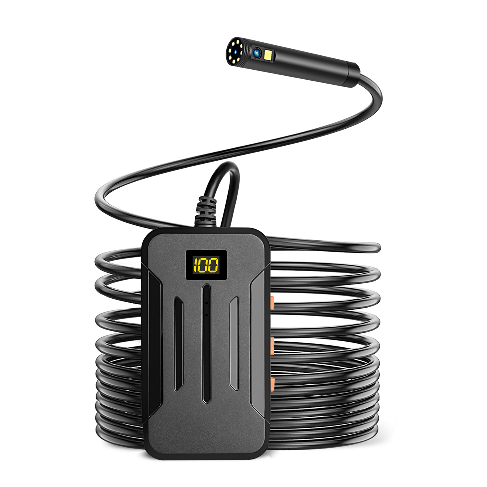 Ip68 Wasserdichte Industrieinspektionskamera Mit Wlan, 2560 X 1944 Pixel Auflösung, 5,5-mm-endoskop, 9 Dimmbaren Leds Und Halbstarrem Kabel