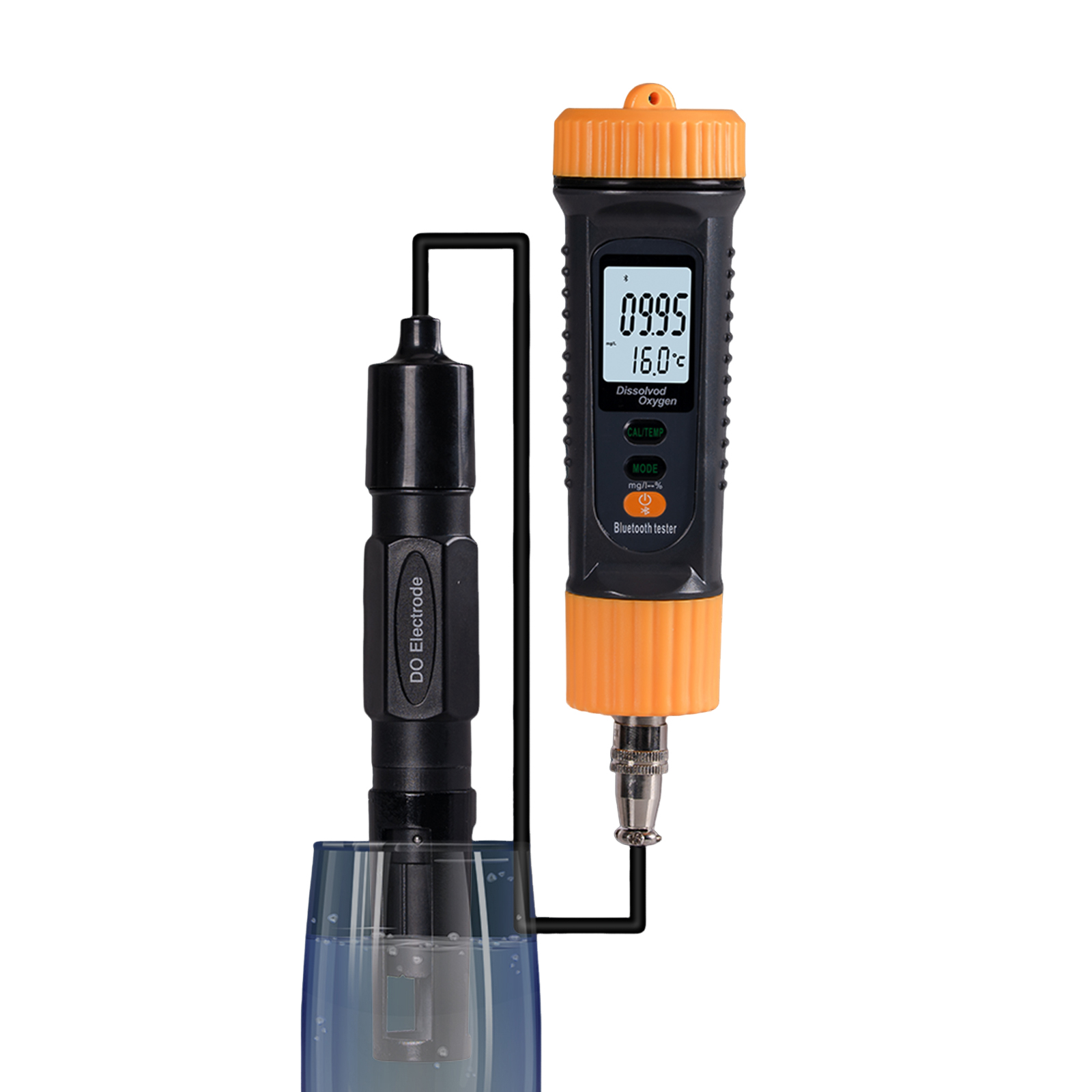 Tragbares Bluetooth-aquarienoximeter 0-20 Mg/l Mit Temperaturkompensation - Wasserdichte Sauerstoffsonde Für Teiche