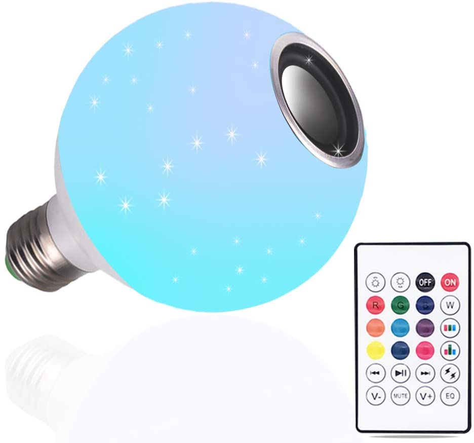 E27 Led-bluetooth-lampe Mit Integriertem Lautsprecher – Ip65 Wasserdicht, 24-tasten-steuerung Für Disco, Party Oder Gemütliche Atmosphäre Zu Hause