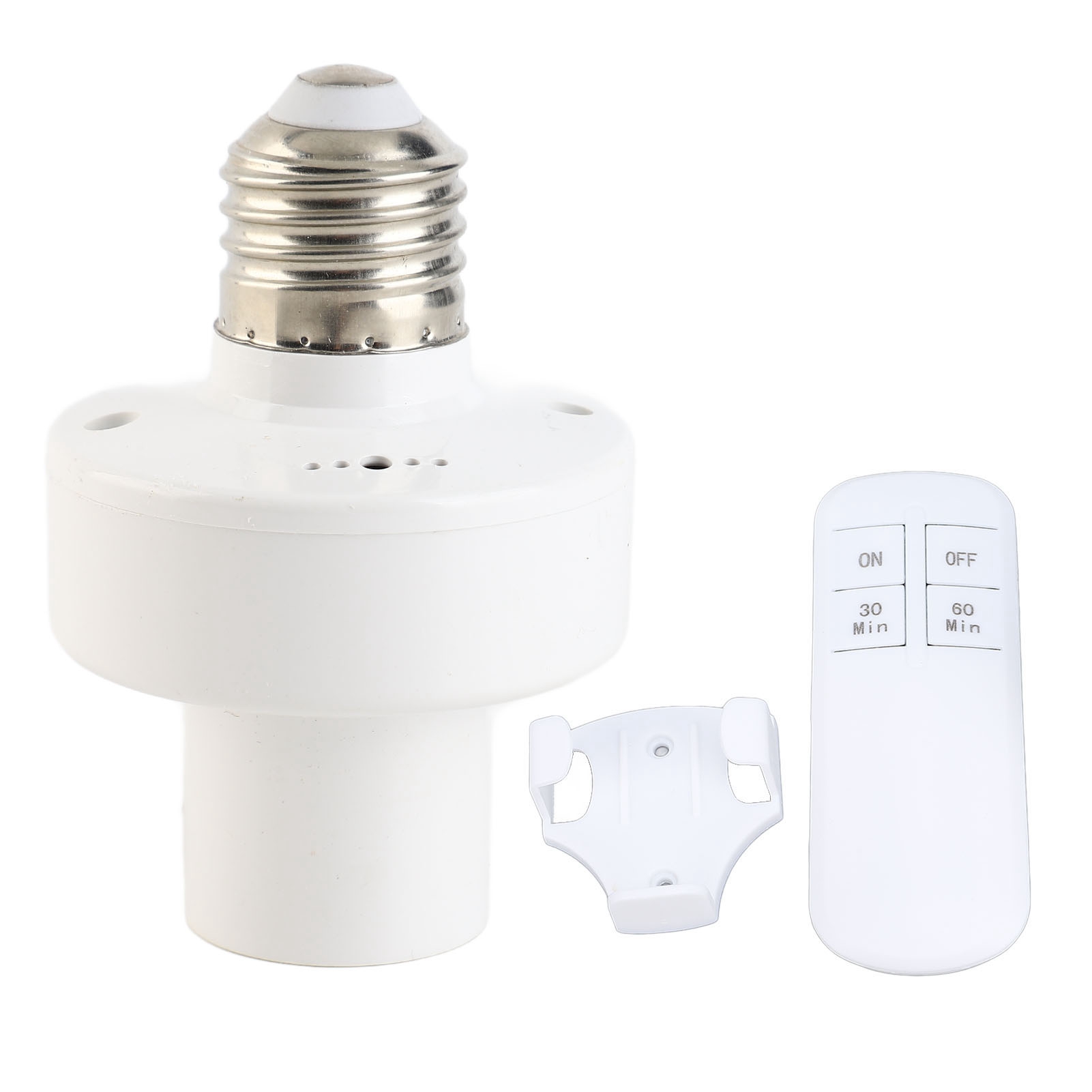 30/60-minuten-timer-fassung Mit E26/e27-schraubgewinde Für Kabellose Glühbirnen, Kompatibel Mit Wand-, Pendel- Und Tischleuchten.
