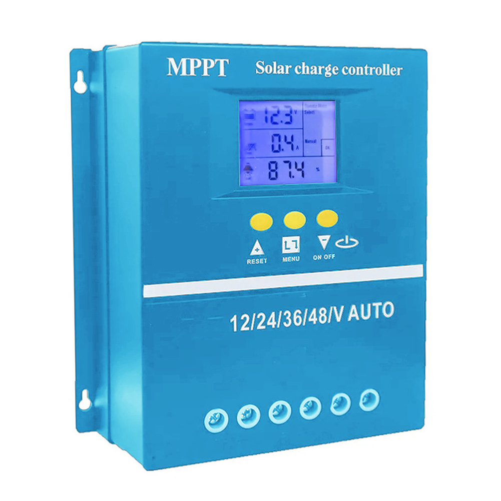 Solarladeregler Mit Maximum Power Point Tracking (mppt) 12/24/36/48 V, Photovoltaik-systemerkennung, Lcd-bildschirm Mit Hintergrundbeleuchtung