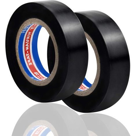 Feuerhemmendes, Wasserdichtes, Hochtemperaturbeständiges, Hochklebendes Pvc-isolierband, Schwarz, 16 Mm X 30 M