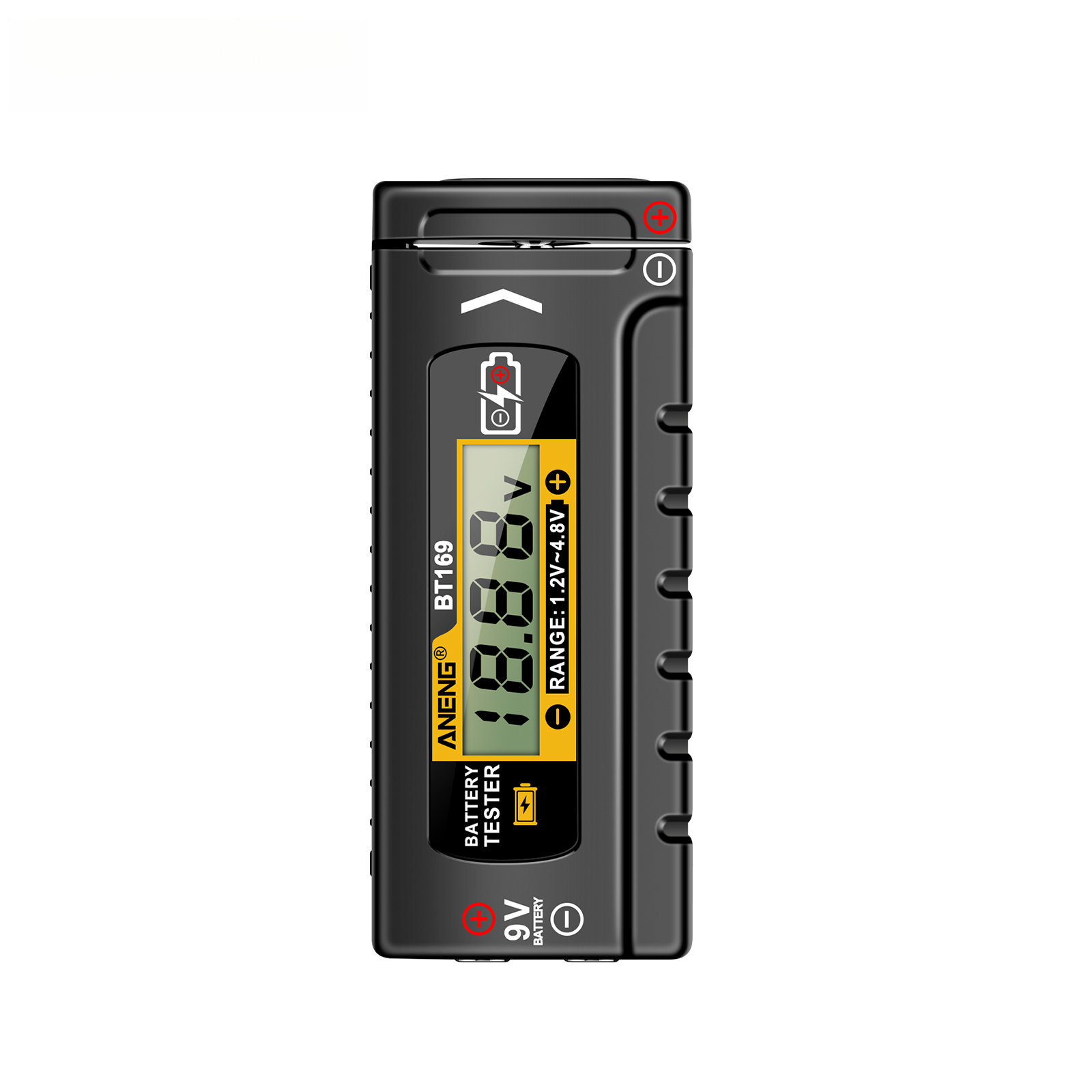 Bt169 Universeller Digitaler Batterietester Für 3,7-v-lithiumbatterien Und 1,5-v-/9-v-haushaltsbatterien, Aaa, Cd, 18650, 21700 Und Knopfzellen