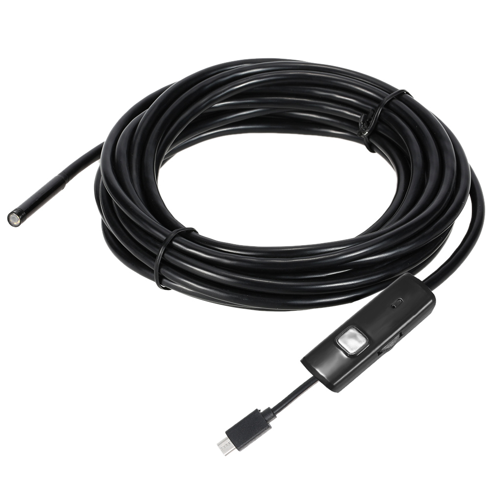 6-led 7mm Endoskop, Ip67 Wasserdichte Flexible Kamera, 5m, Kompatibel Mit Android Otg Smartphones Und Pcs