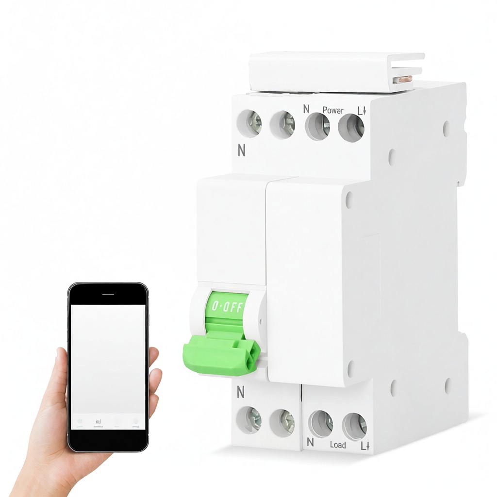 16a Wlan-smart-schalter Mit Energiezähler, Tuya Smart-leistungsschalter, Fernbedienung, Kompatibel
