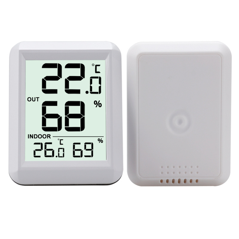 Kabelloses Thermometer-hygrometer Für Den Innen- Und Außenbereich Mit Fernfühler, Genauigkeit ±1°c -40°c Bis +60°c