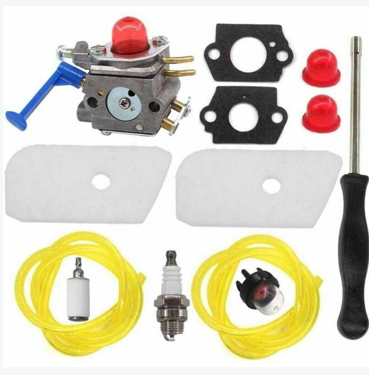 Rasenmähervergaser Mit Luftfilter Für Husqvarna C1q-w40a 128l 125c 128cd. Inklusive Schraubenschlüssel. Einfacher Austausch.