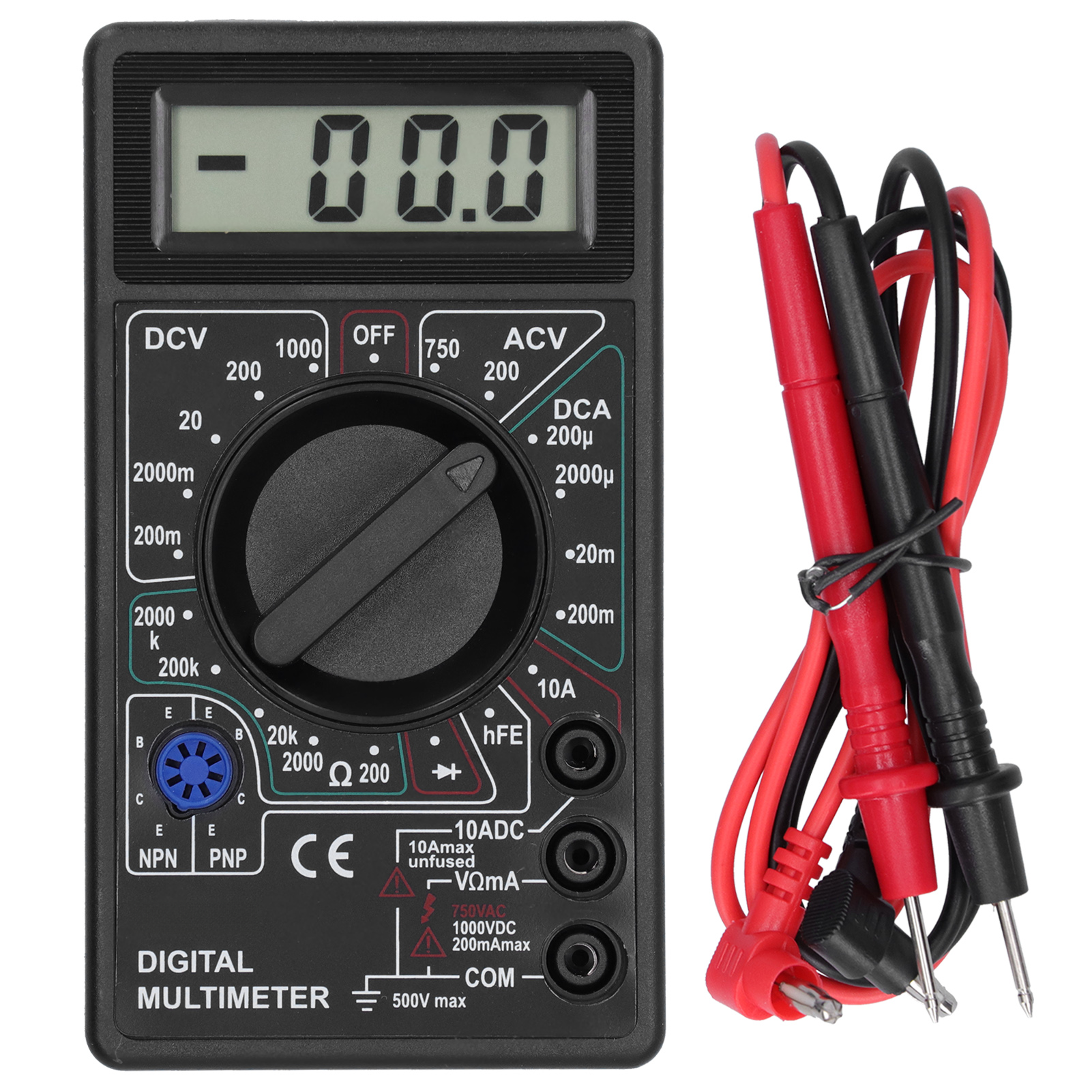 Dt830b Tragbares Digitales Multimeter Mit Lcd-bildschirm, Voltmeter Und Amperemeter Für Elektriker