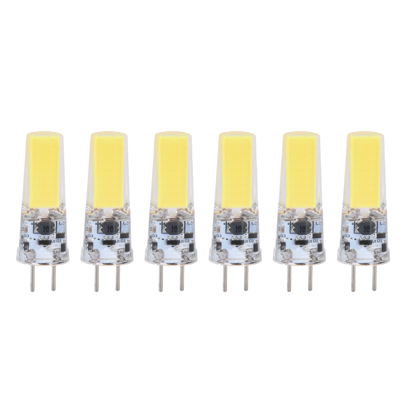 6er-pack Gy6.35 5w Cob 500lm Silikonlampen Für Wohnzimmer-deckenleuchten, Kaltweiß