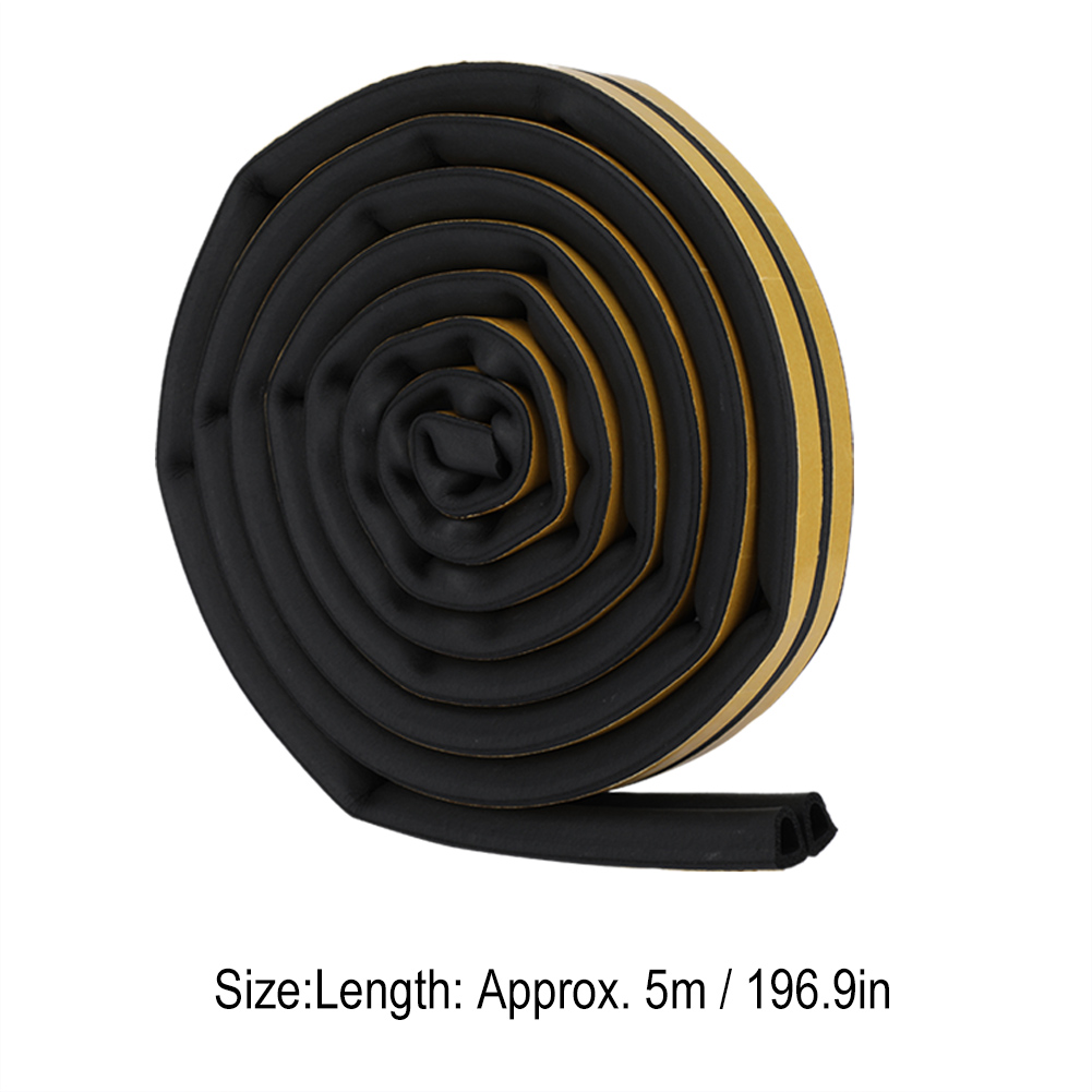 5 Meter Selbstklebender Dichtungsstreifen Aus Epdm-gummi, Türdichtung 14 X 12 Mm, Zuschneidbar, Für Türen