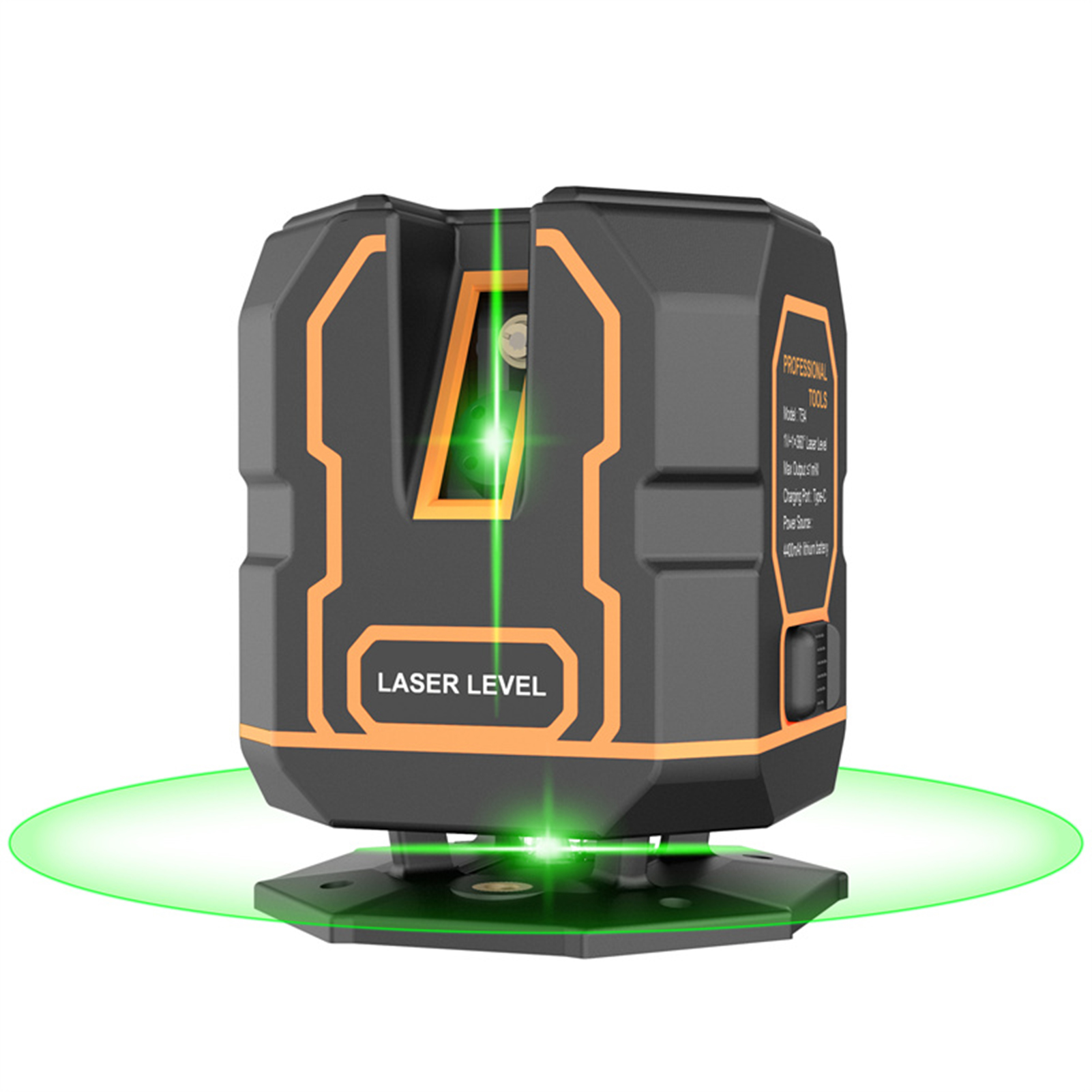Kreuzliniennivelliergerät Mit Stativ, 30 M (98 Fuß), Selbstnivellierend, 360° Horizontal, 120° Vertikal, Bodengenauigkeit (10 Mm), Grüner Lichtstrahl