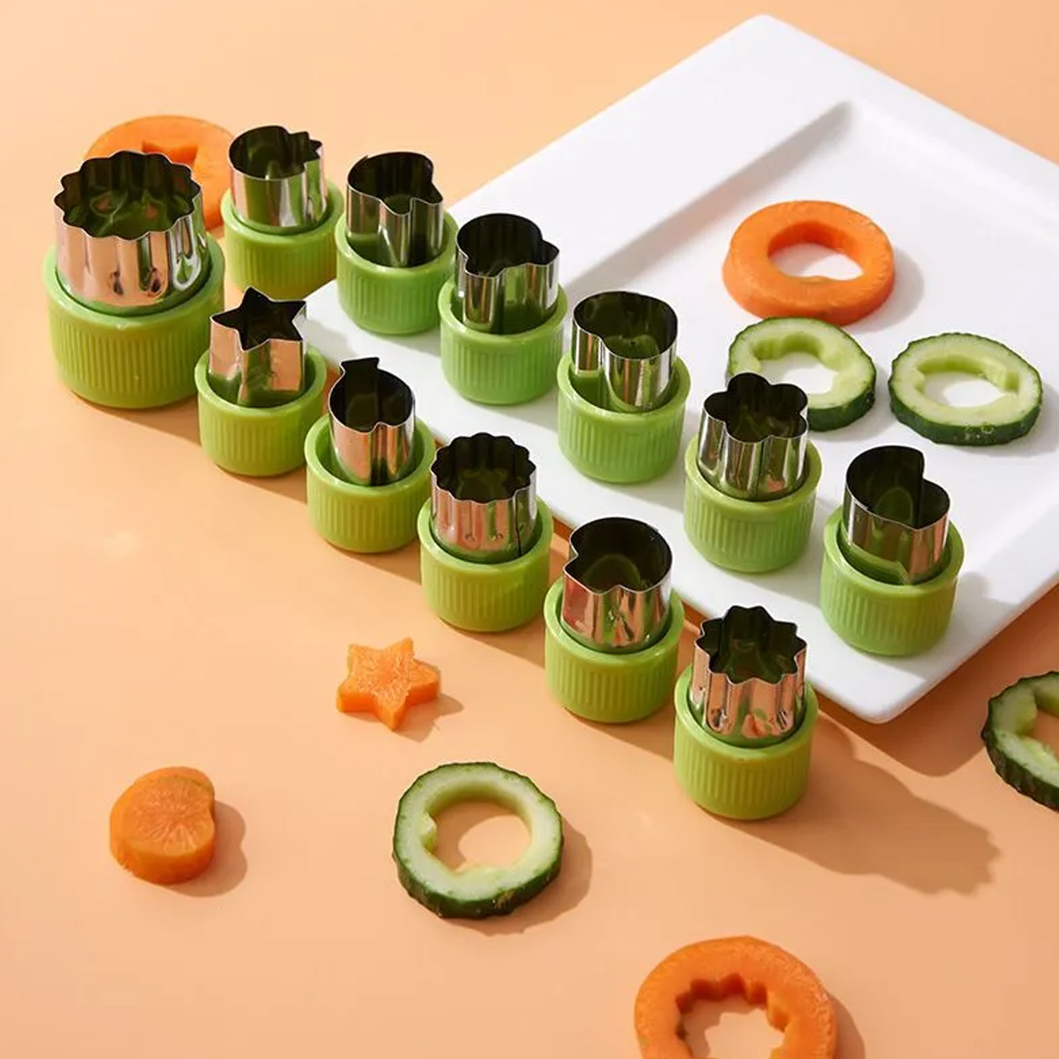 Ausstechformen Aus Edelstahl, 3,1–4,5 Cm, Tiere & Blumen Für Kekse, Sandwiches, Obst Und Gemüse – Edelstahl-set Mit