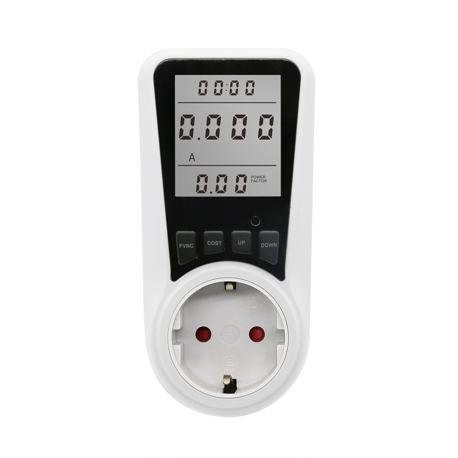 3680w Schuko-steckdosen-wattmeter - Misst Den Stromverbrauch - Energiezähler Mit Lcd-bildschirm Für Haushaltsgeräte