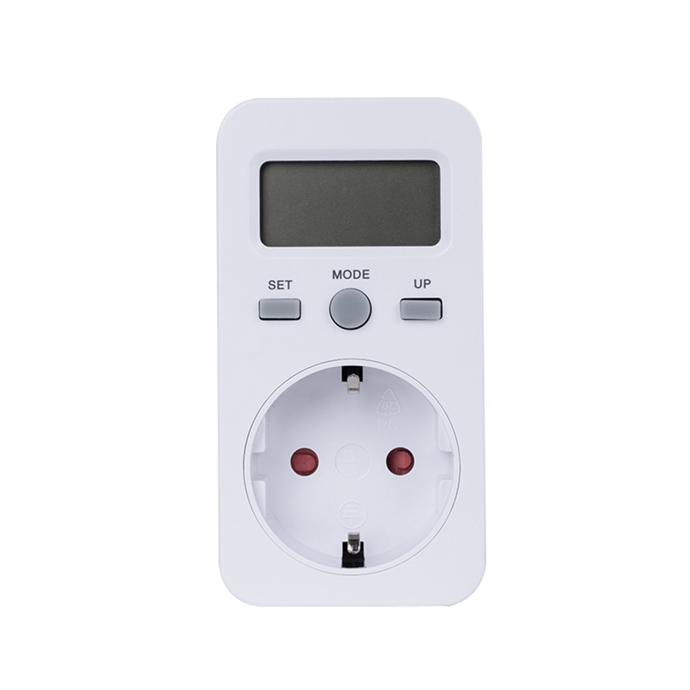16a 3680w Steckdosen-wattmeter Mit Lcd-anzeige, Misst Den Kwh-verbrauch, 2% Genauigkeit Und Berechnet Die Stromkosten
