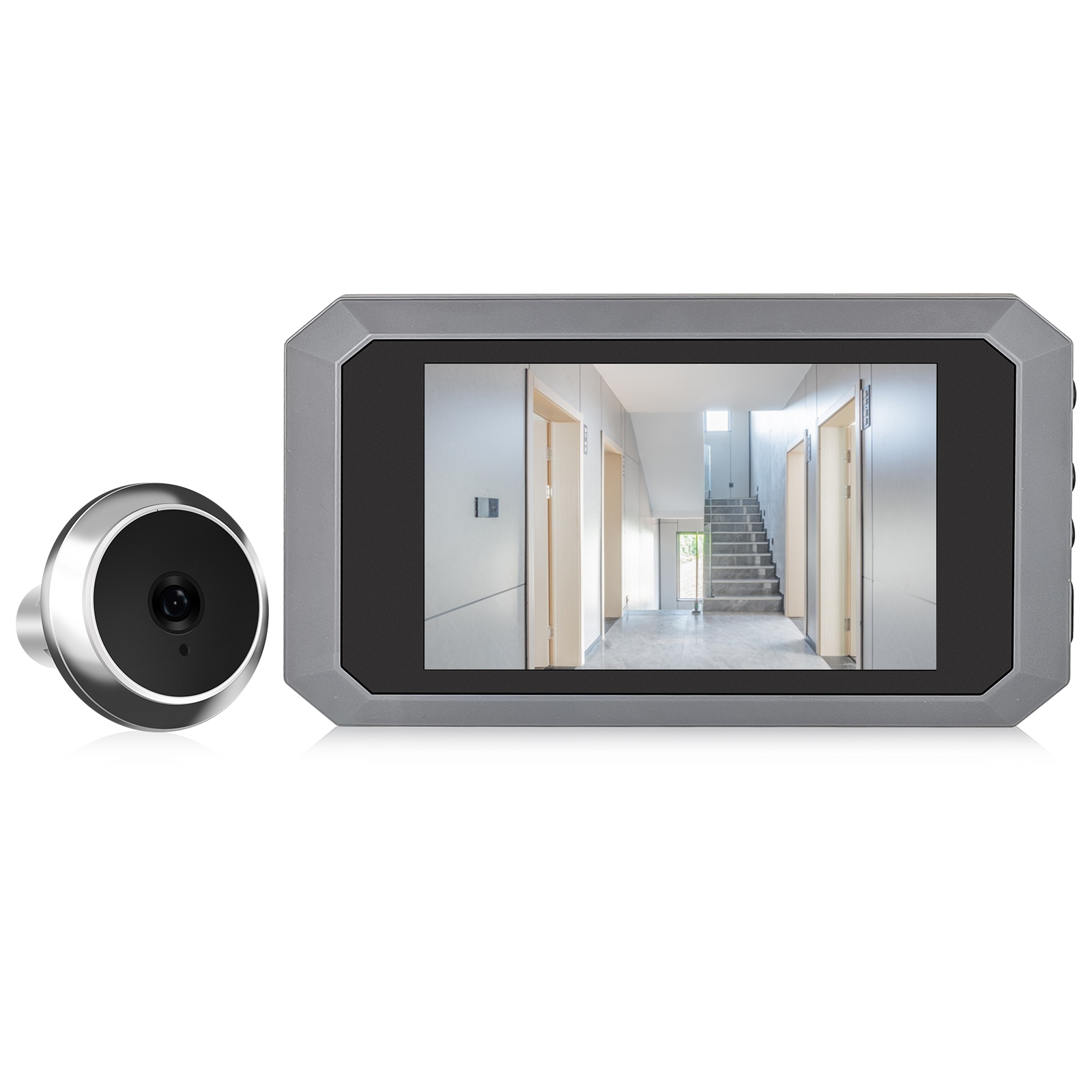 Videotelefon Mit 1080p-türspionkamera, Infrarot-nachtsicht, 1400-mah-akku, Usb-c-ladeanschluss Und 120°-sichtfeld