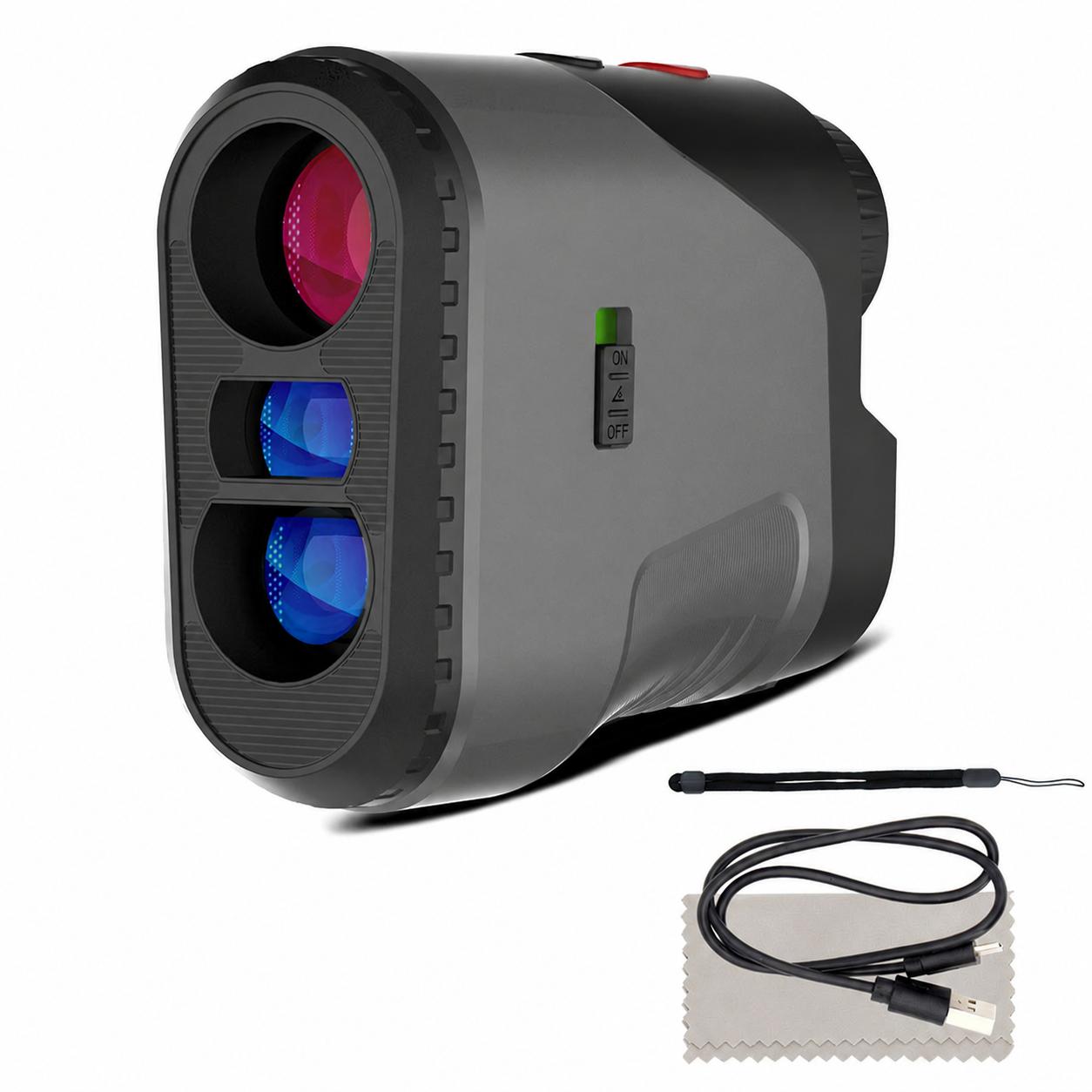Golf-laser-entfernungsmesser Mit Hintergrundbeleuchtetem Lcd-bildschirm – 6,5-fache Vergrößerung, Präzise Messung ±0,5 M Für Jagd Und Outdoor-sportarten