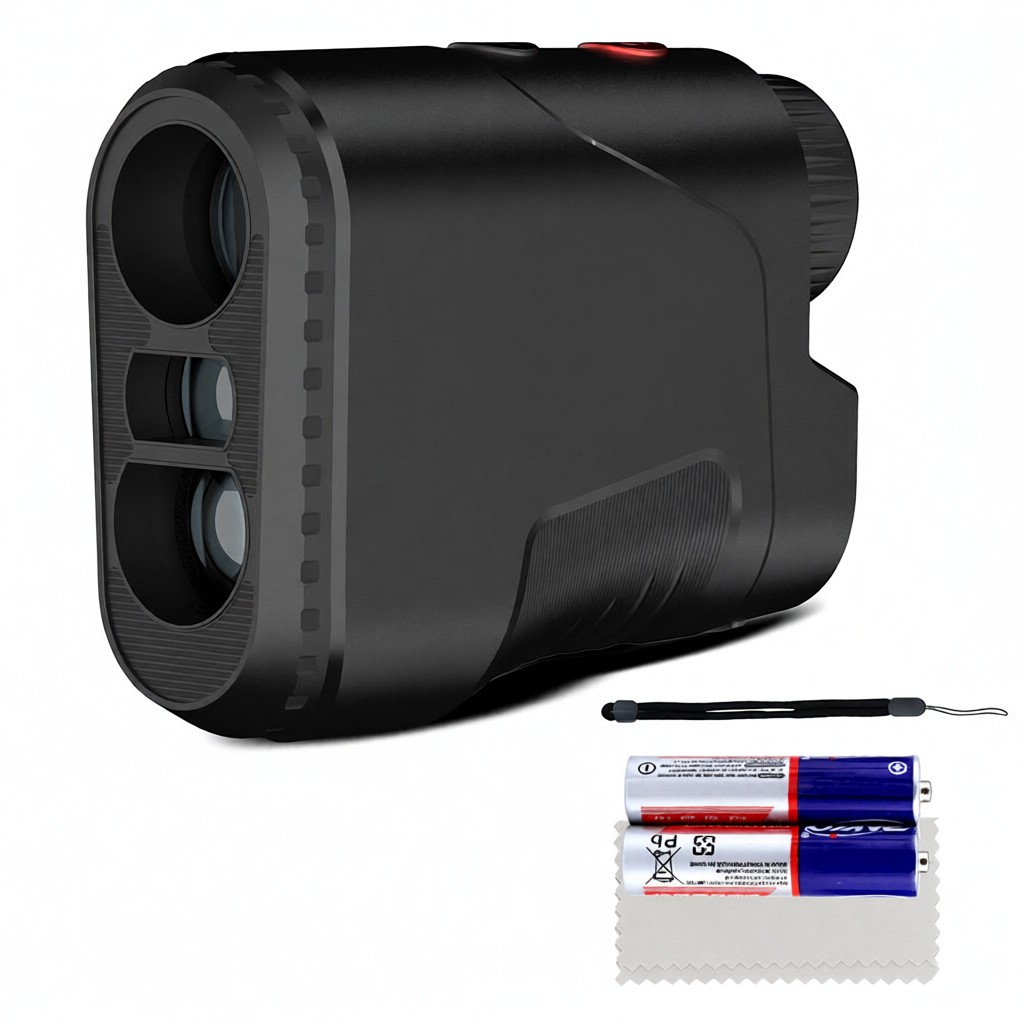 Tragbarer 1000-m-laser-golf-entfernungsmesser, ±0,5 M Genauigkeit, Mit Sprachausgabe Von Winkel, Höhe Und Geschwindigkeit, Ip54-digitalmonoskop